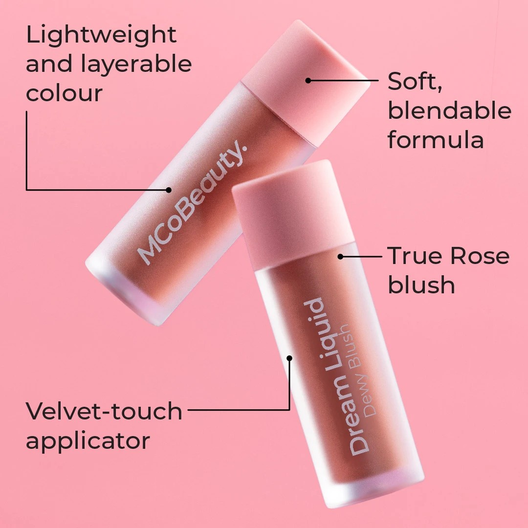 8 MCoBeauty Dream Liquid Dewy Blush - True Rose, 8 of 8