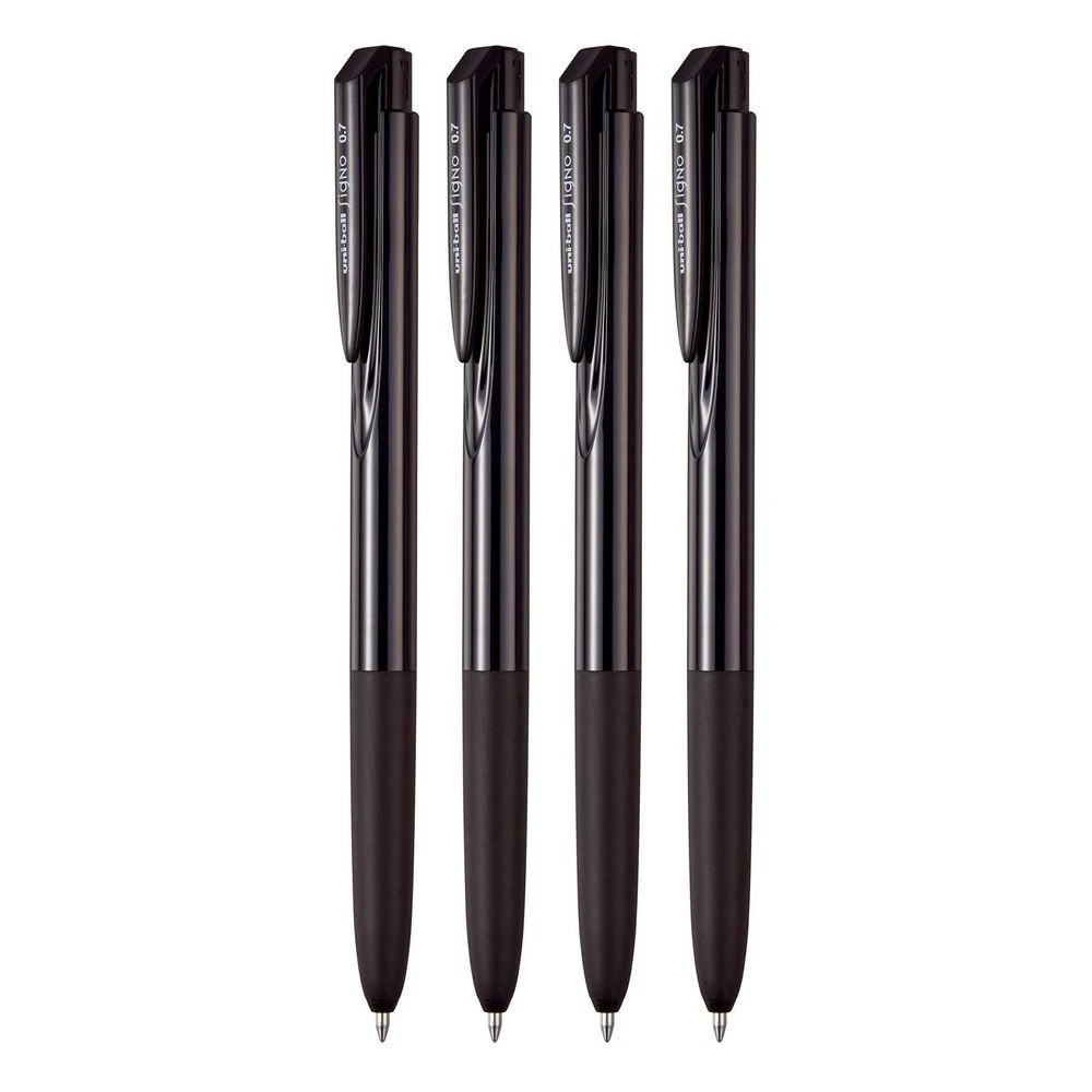 2 Uni-ball Signo RT1 Retractable Gel Pens 0.7mm Black 4 Pack, 2 of 2