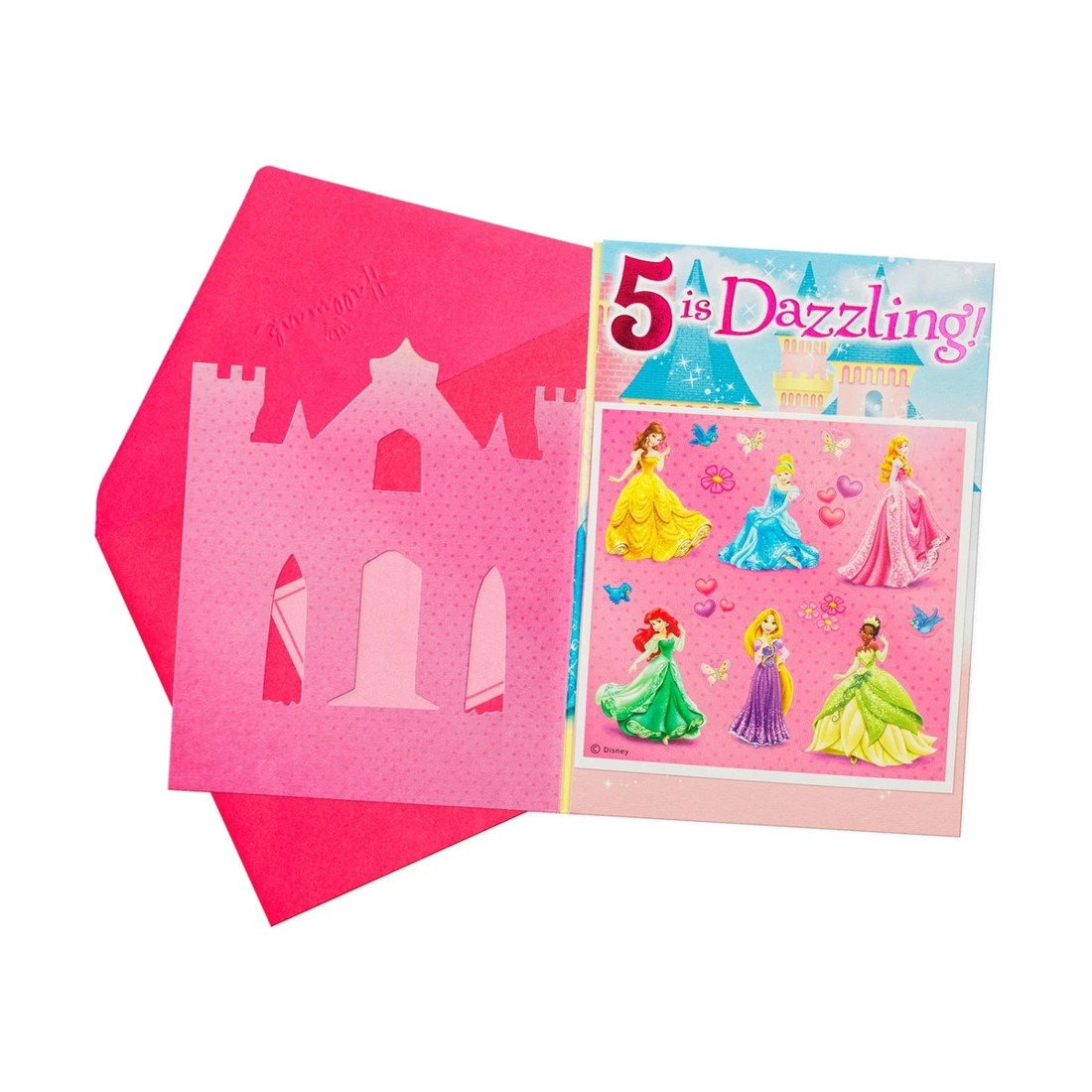 2 Hallmark Disney Princess Castle Birthday Card - Age 5, 2 of 3
