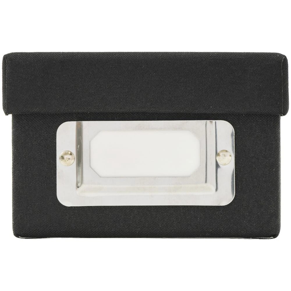 4 J.Burrows Business Card Storage Box Black, 4 of 4
