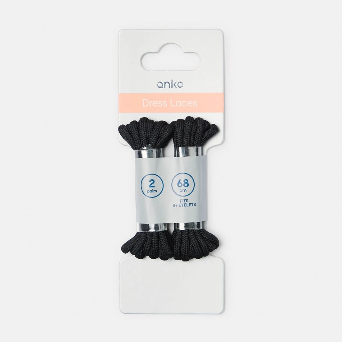 1 2 Pack Dress Laces - Black, 1 of 3