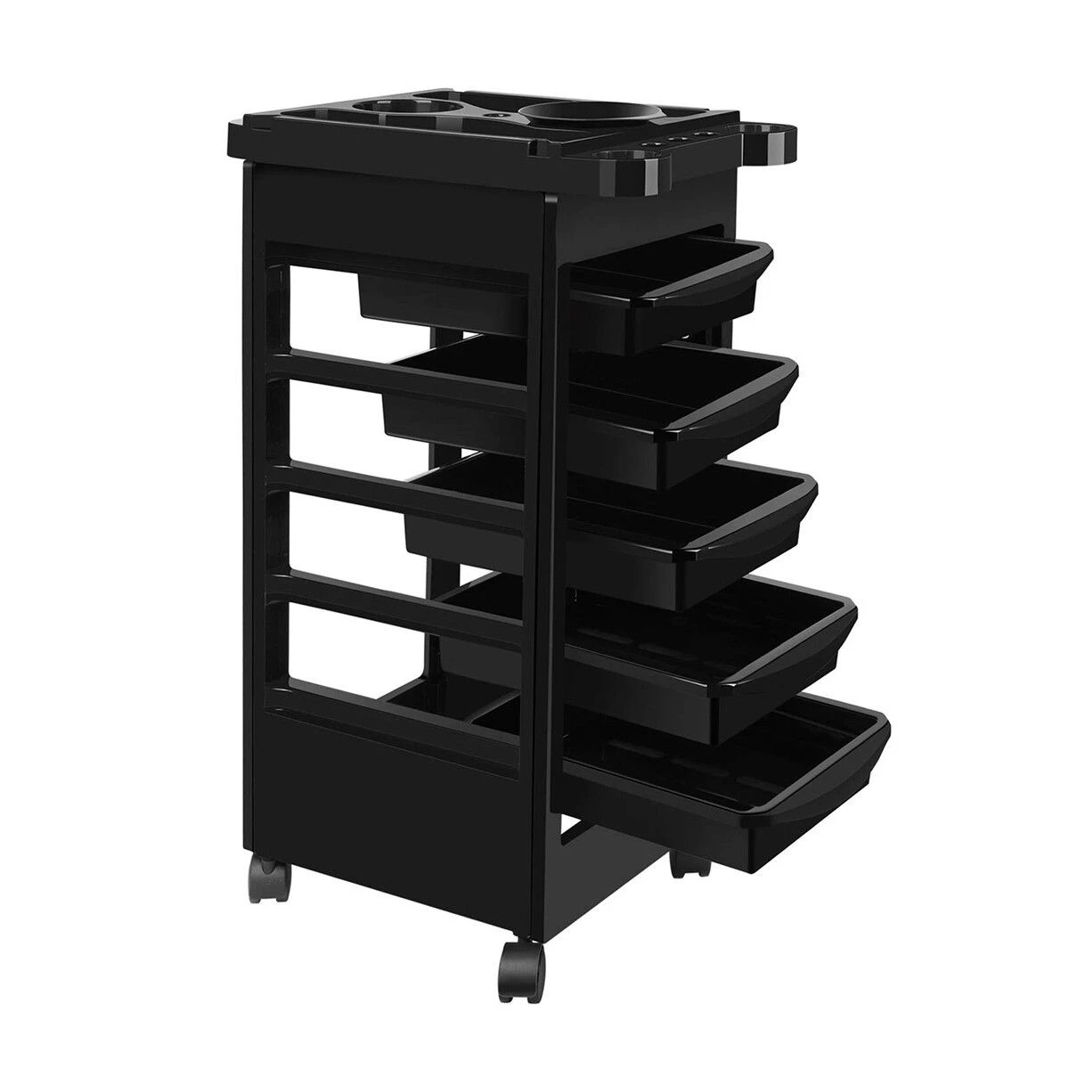 5 AUSWAY Hairdressing Trolley Storage Rolling Tool Cart, 5 of 5