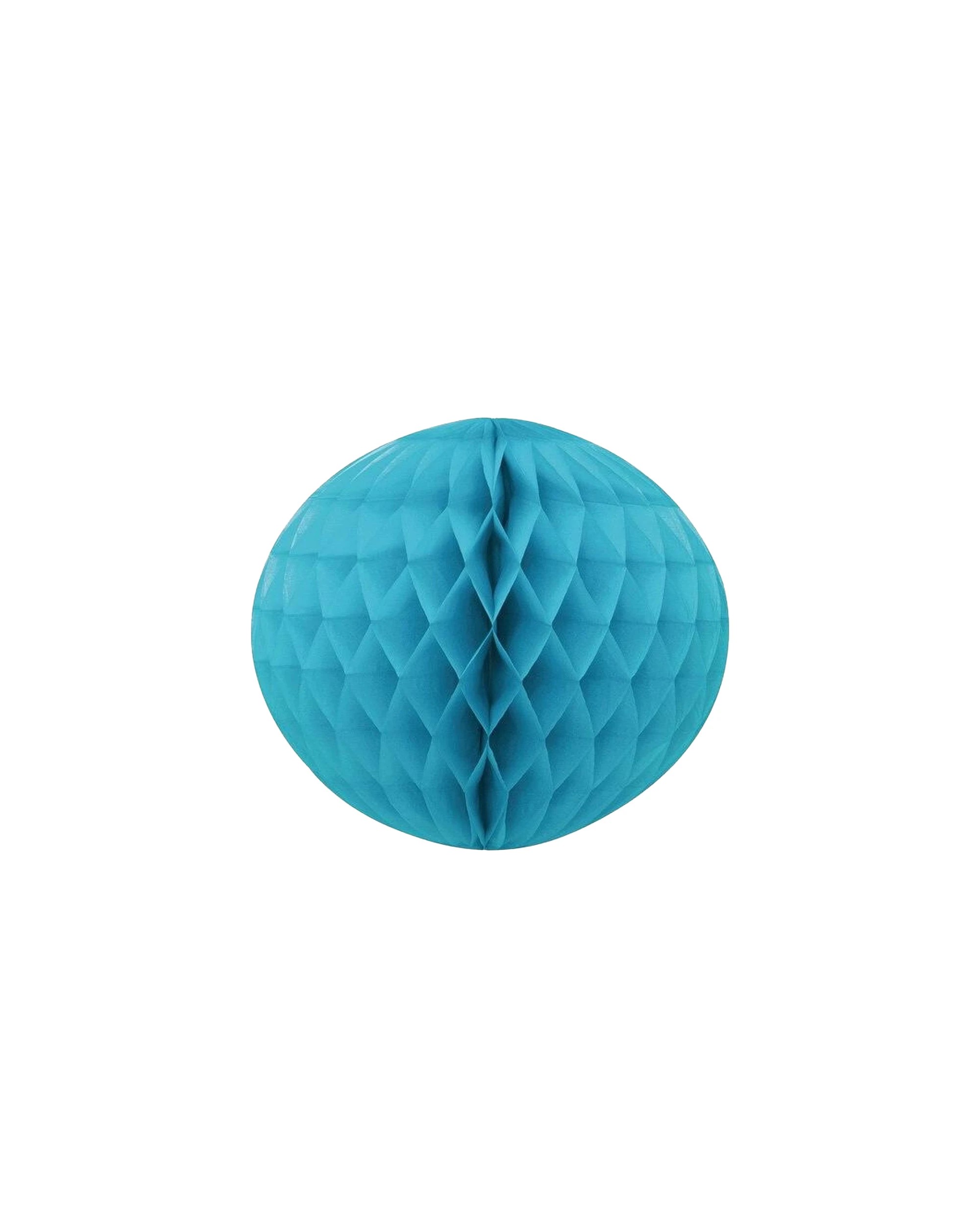 1 Meteor Party Honeycomb Ball Decoration Supplies 20cm Caribbean Teal - Blue, 1 of 2