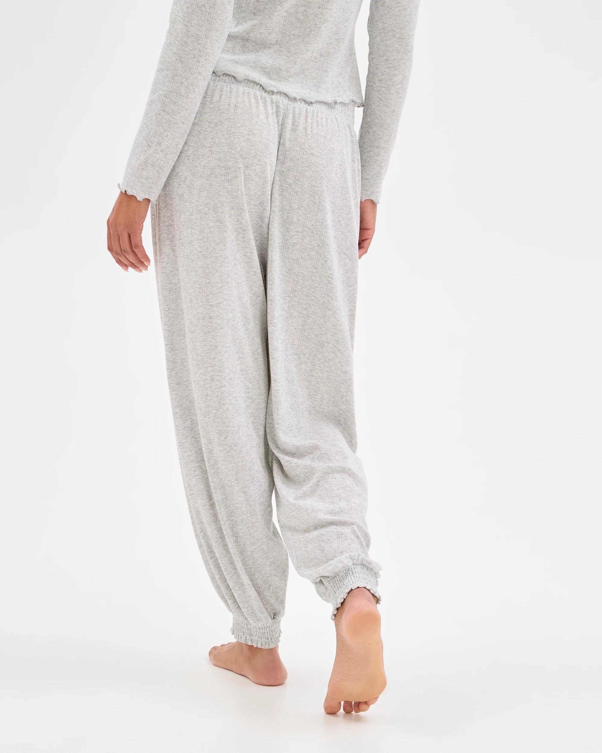 7 Target Woman Pointelle Balloon Sleep Pants GREY MARLE, 7 of 7