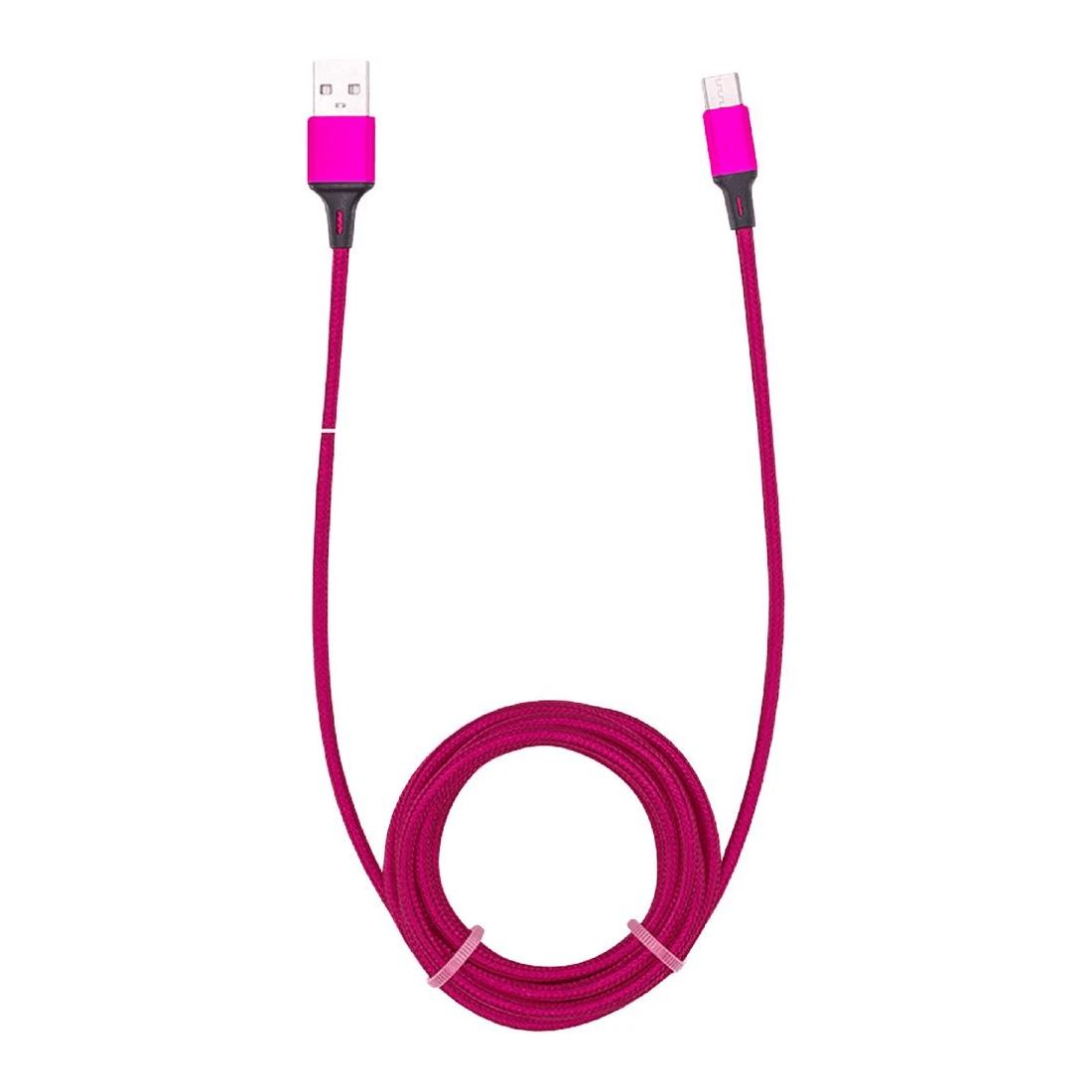 1 Otto 2m USB-C to USB-A Cable Euphoric Pink, 1 of 4
