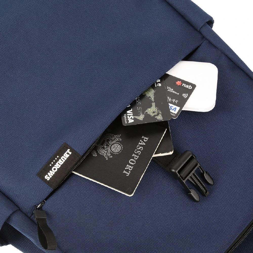 6 J.Burrows 15.6" Laptop Backpack Roll Top Navy, 6 of 9