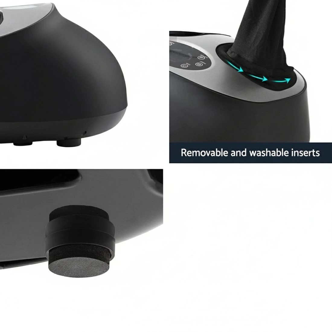 5 Livemor Kneading Heated Foot Massager Electric Massagers - Black, 5 of 6