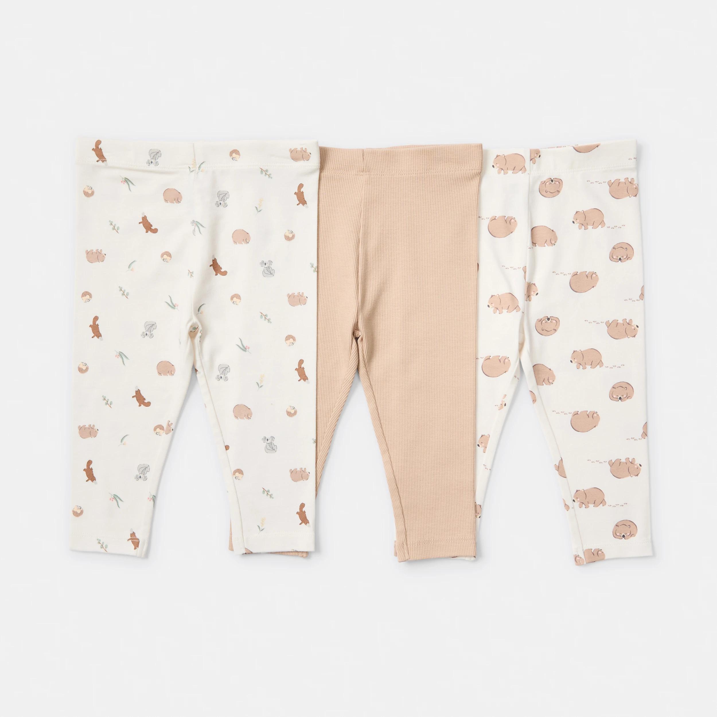 1 3 Pack Print Leggings NATIVE ANIMALS, 1 of 8