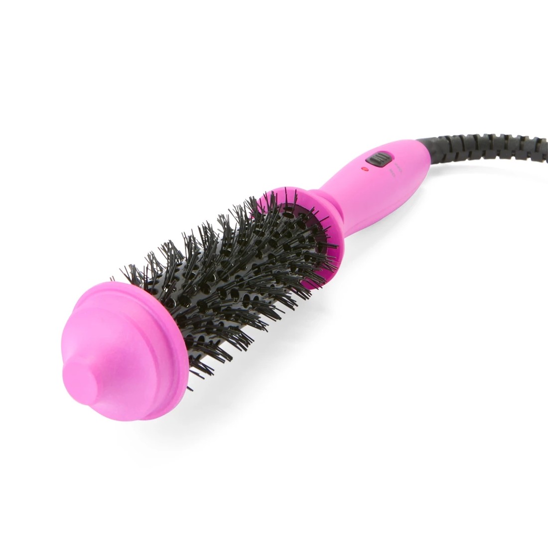 9 Mini Curling Brush - Pink and Black, 9 of 9