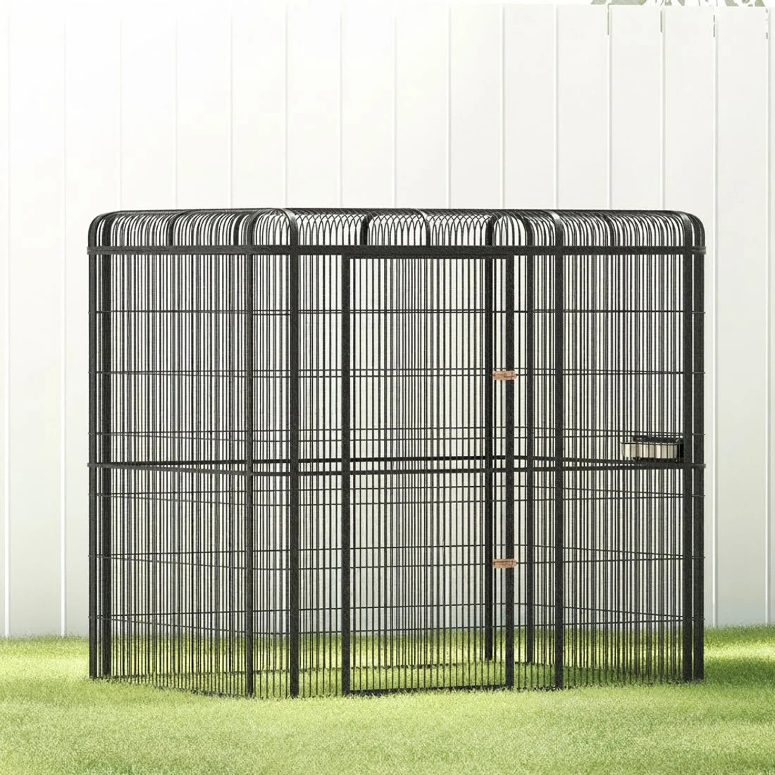 4 i.Pet Bird Cage Large Walk-in Aviary Budgie Perch Cage Parrot Pet Huge 203cm - Black, 4 of 6