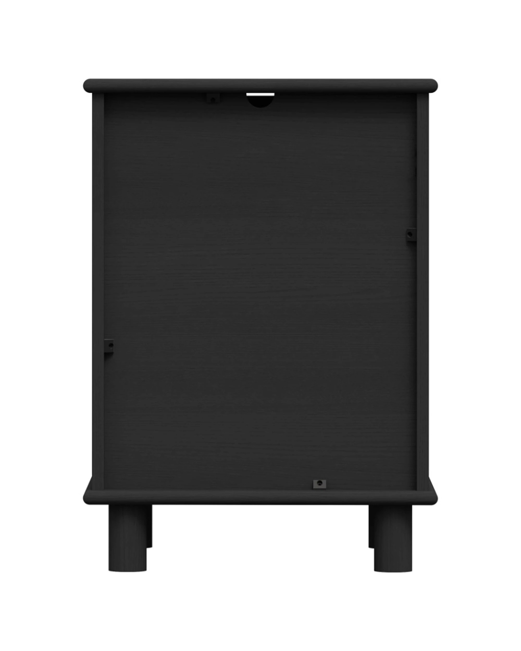 6 Alpine Bay Sorrento 3 Drawer Side Table Decor Woodgrain Finish 44.5x42x62.5cm - Black, 6 of 8