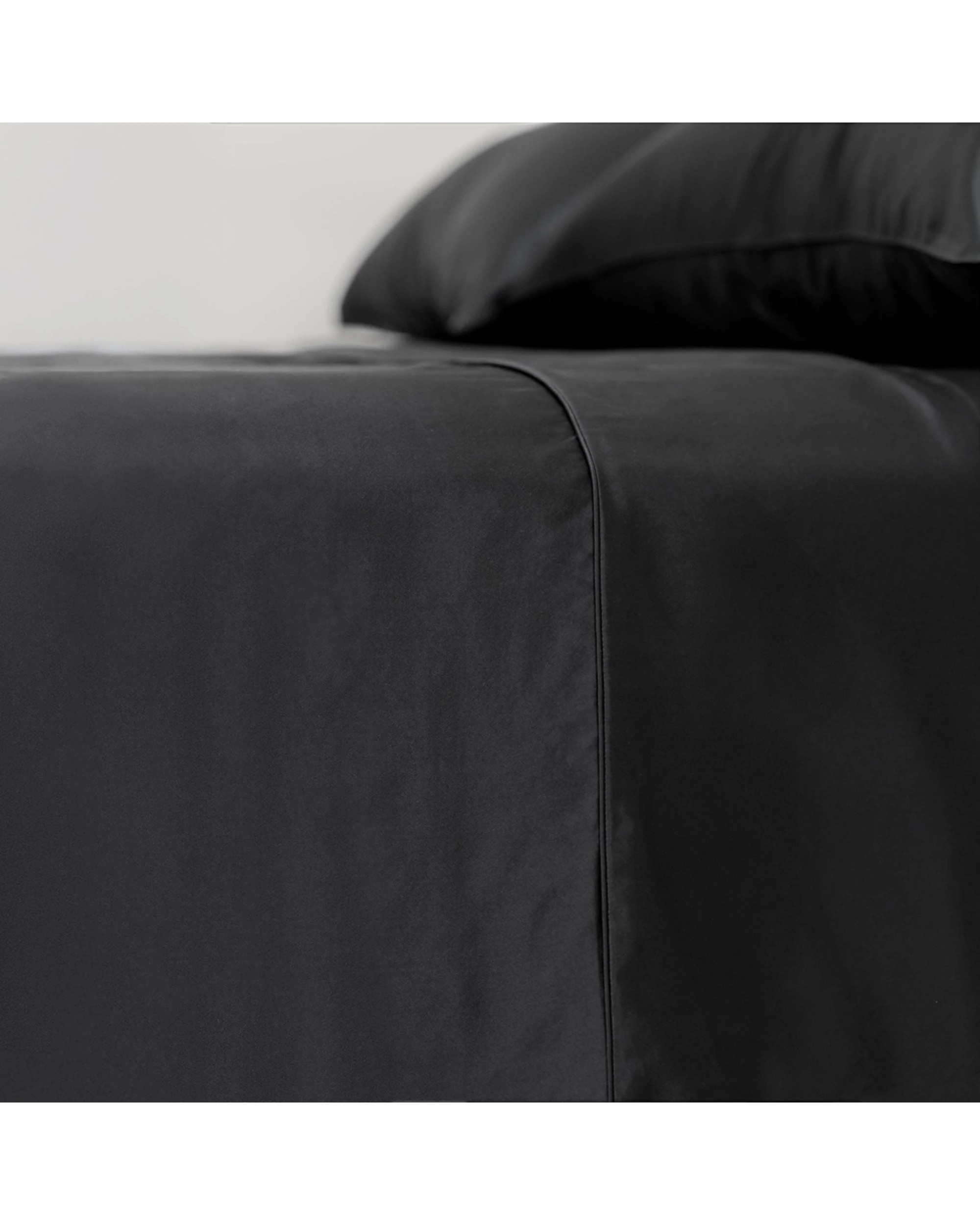 8 Bedding co Sheet Set 100% Mulberry Silk 22 Momme - King Single Bed - Black, 8 of 8