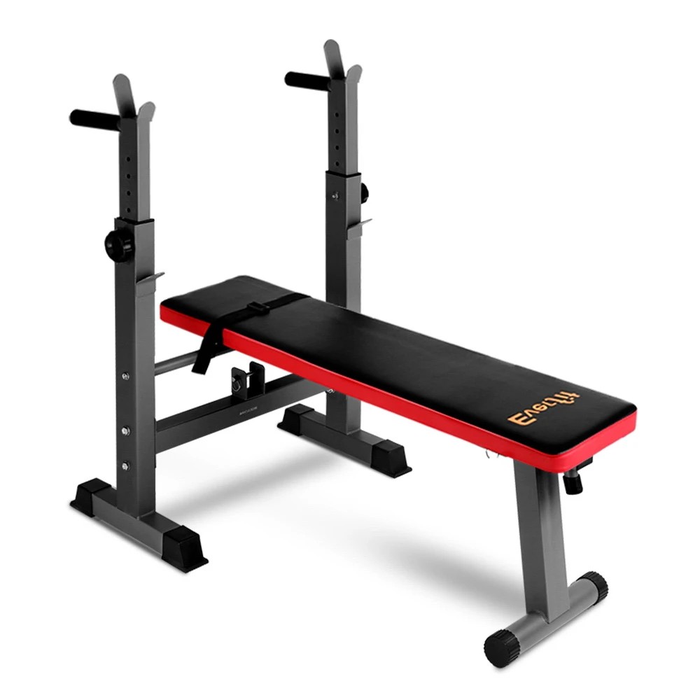 1 Everfit Weight Bench Squat Rack Bench Press Home Gym Equipment 200kg - Dark Grey, 1 of 7