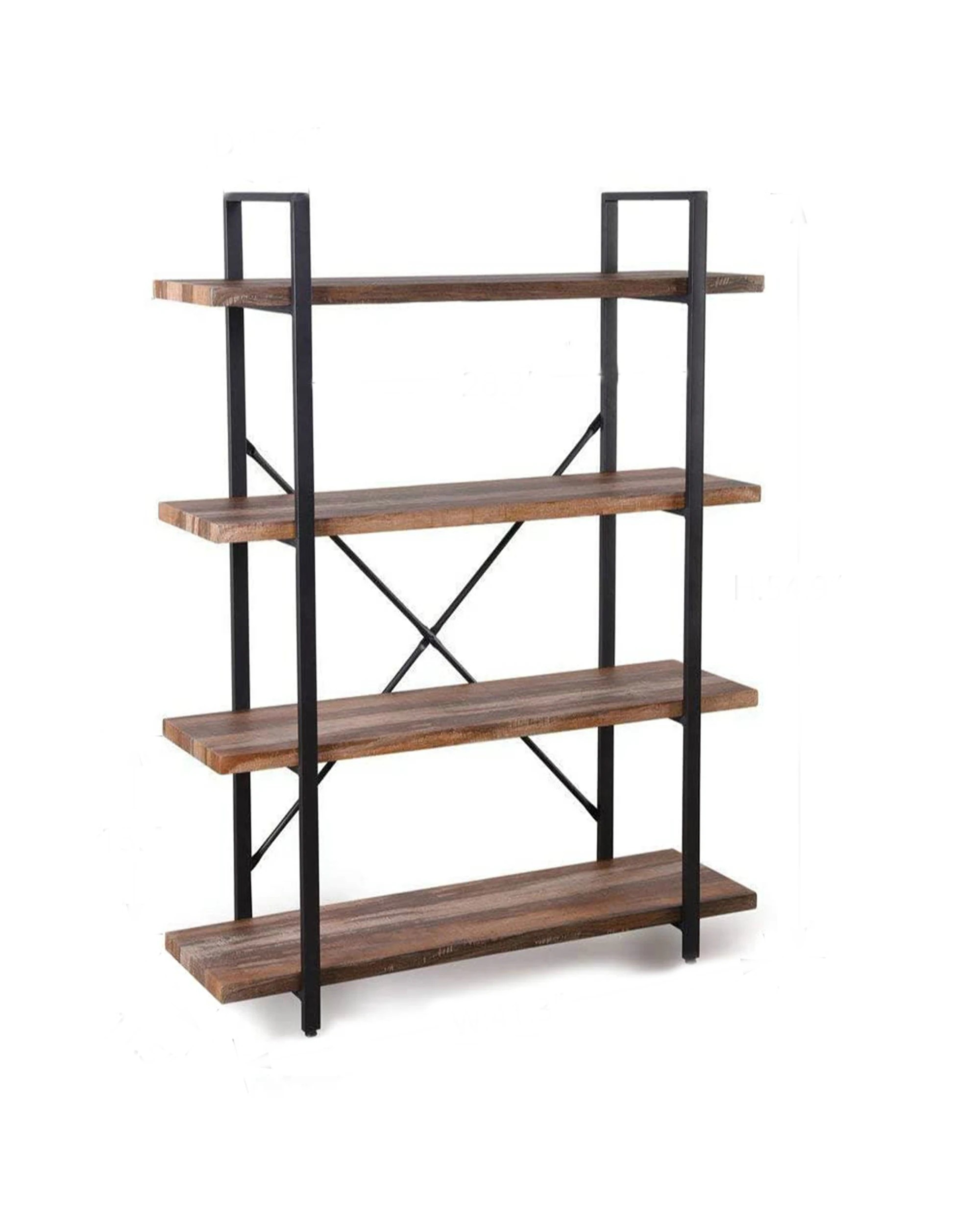 1 IHOMDEC 4 Tier Bookshelf - Brown, 1 of 6