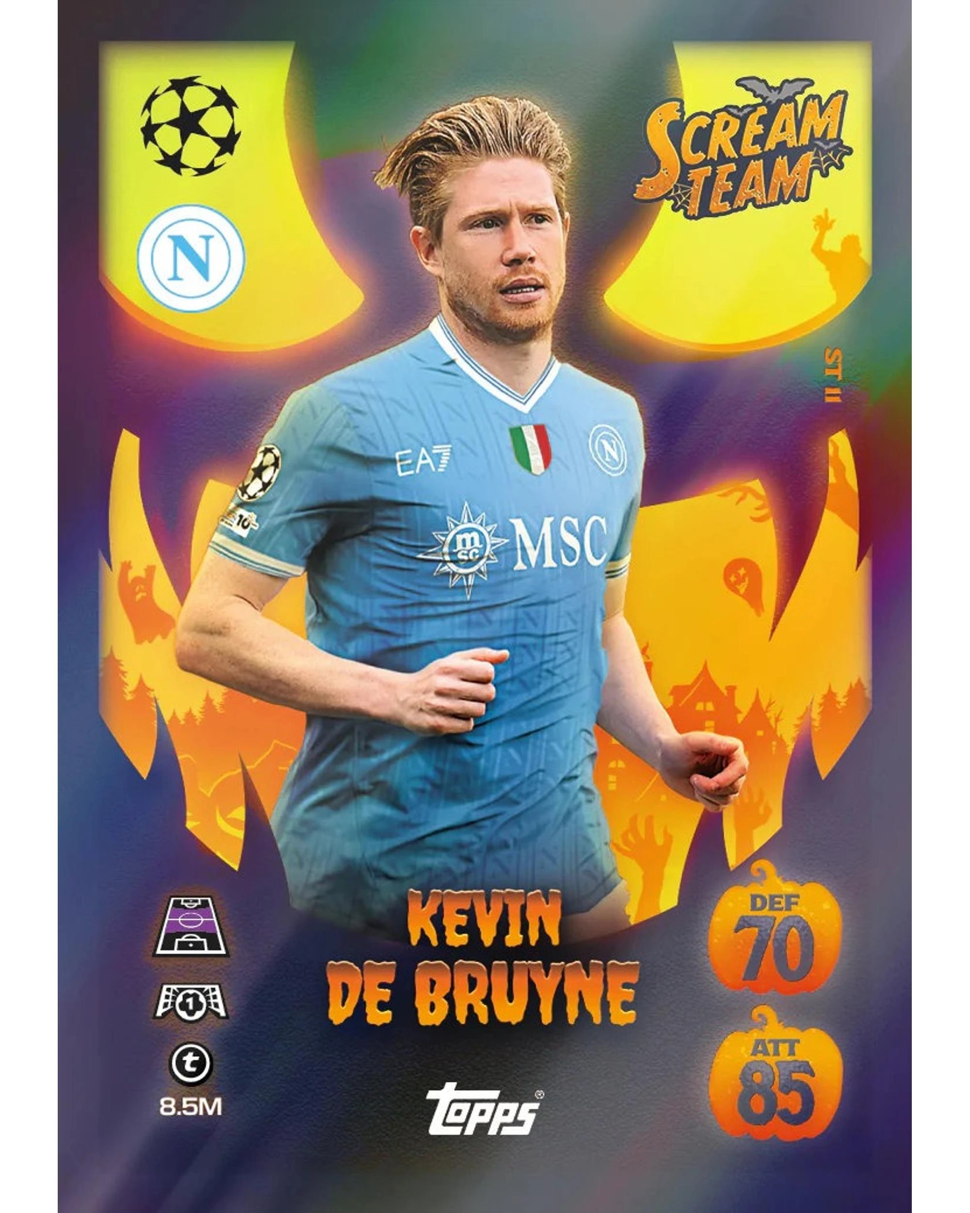 5 Topps Match Attax UEFA Club Competitions 2025/2026 Edition Scream Team Eco Pack, 5 of 8
