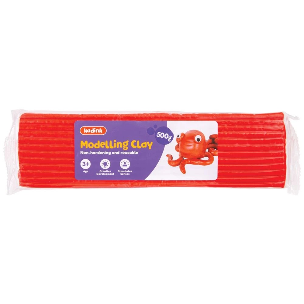 1 Kadink Modelling Clay 500g Red, 1 of 2