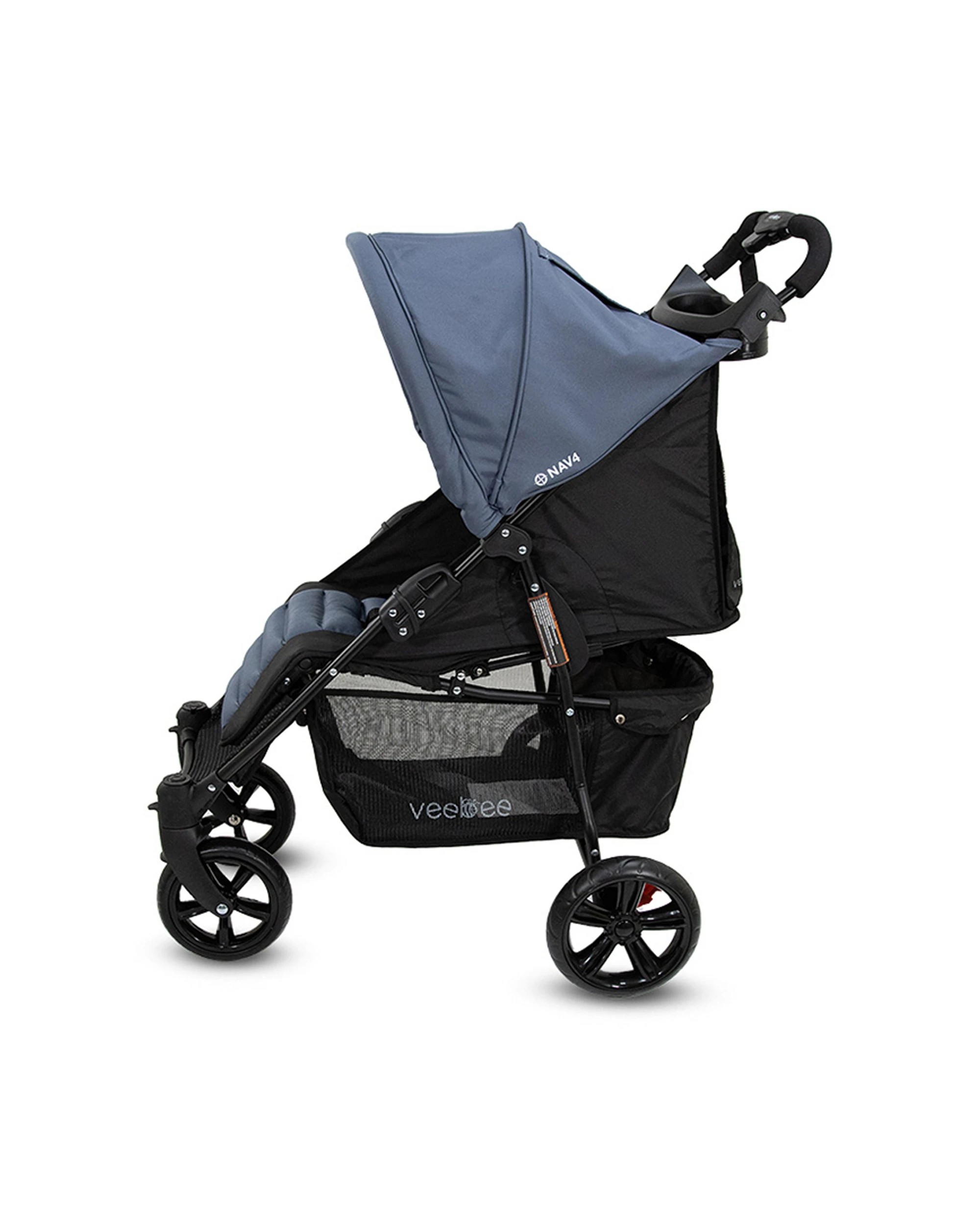 4 Veebee Nav 4 Foldable Baby Stroller Suitable From Birth Toddler Glacier Colour 100cm Stroller Pram Kit
 - Blue, 4 of 9