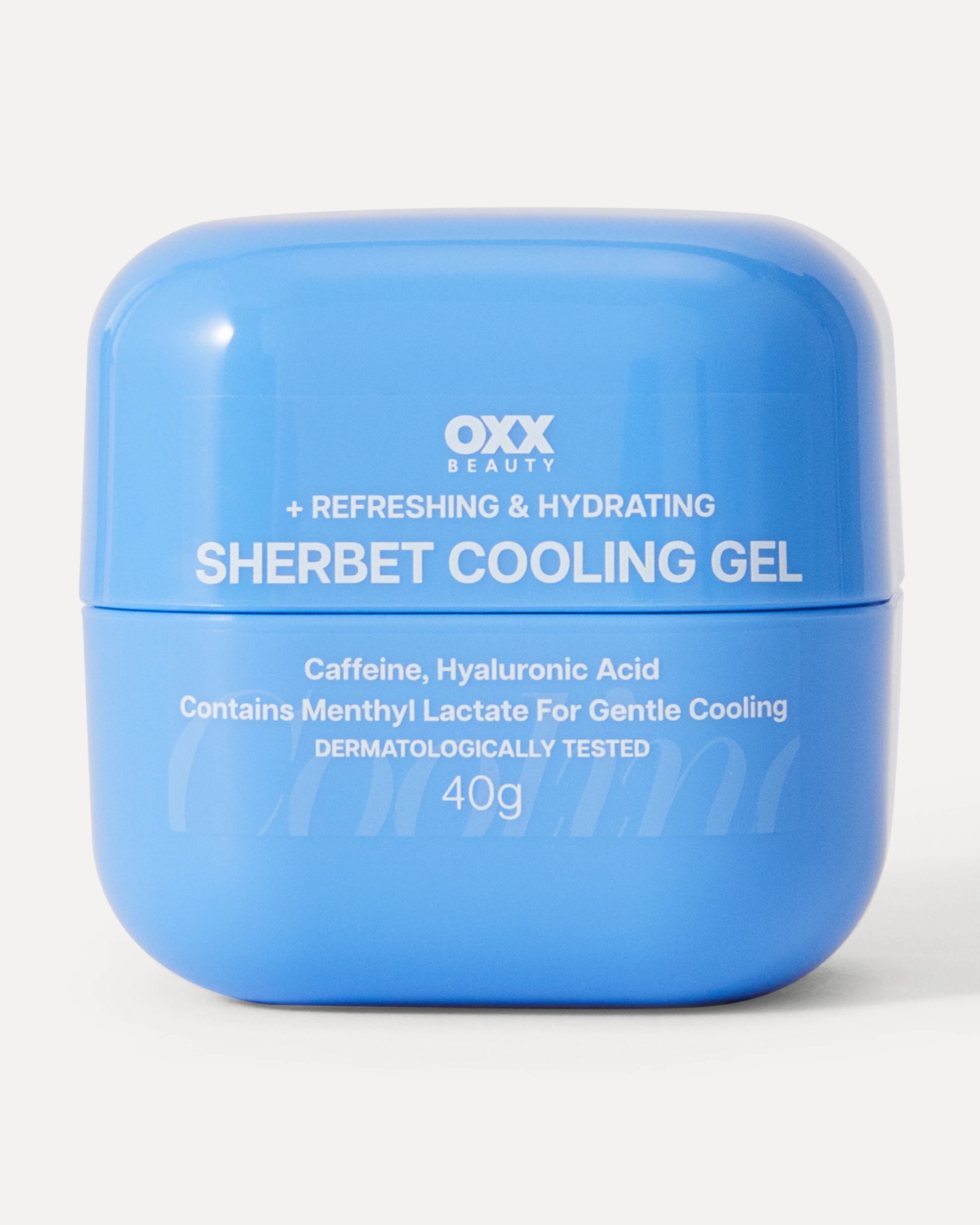 1 OXX Beauty Refreshing and Hydrating Sherbet Cooling Gel 40g - Caffeine, Hyaluronic Acid and Menthyl Lactate, 1 of 3
