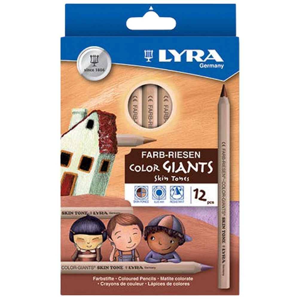 1 Lyra Giants Coloured Pencils Portrait 12 Pack, 1 of 2