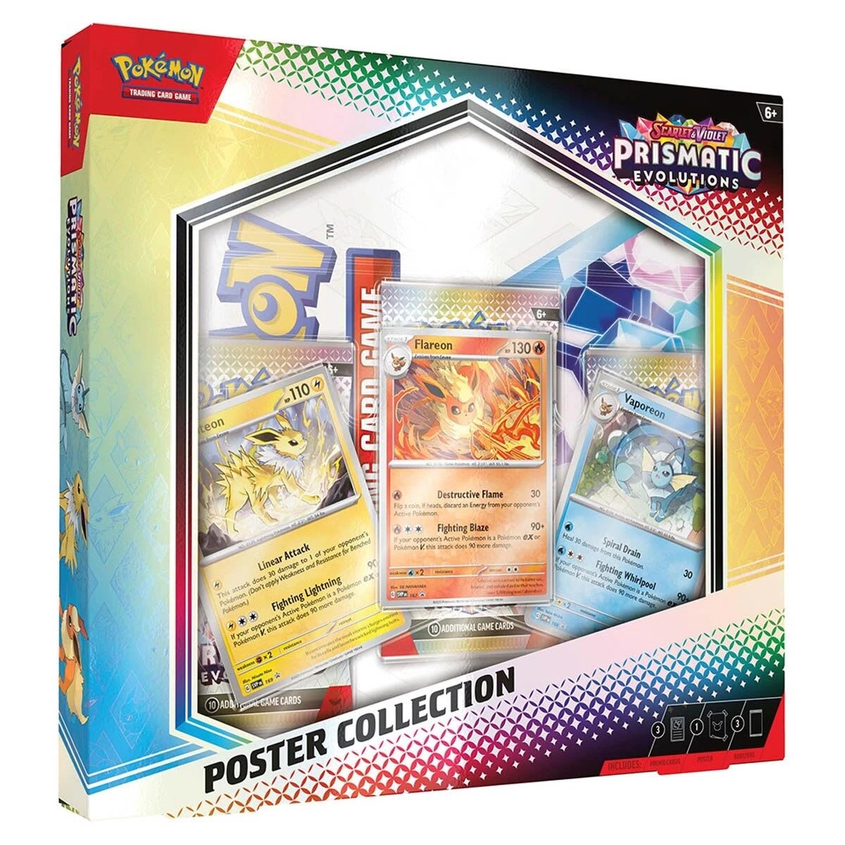 1 Pokemon Trading Card Game: Scarlet & Violet Prismatic Evolutions Poster Collection, 1 of 6