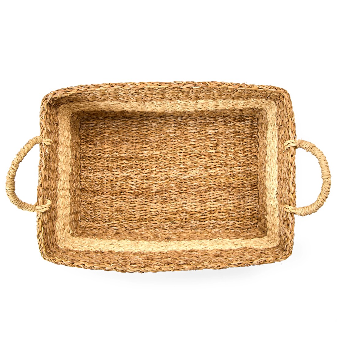 7 Rectangle Stripe Basket - Natural, 7 of 8