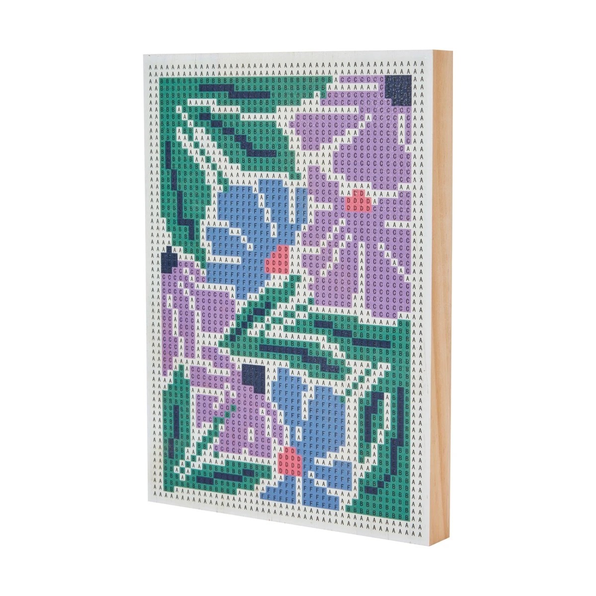 5 Sparkle Gem Art Wood Block - Floral, 5 of 10
