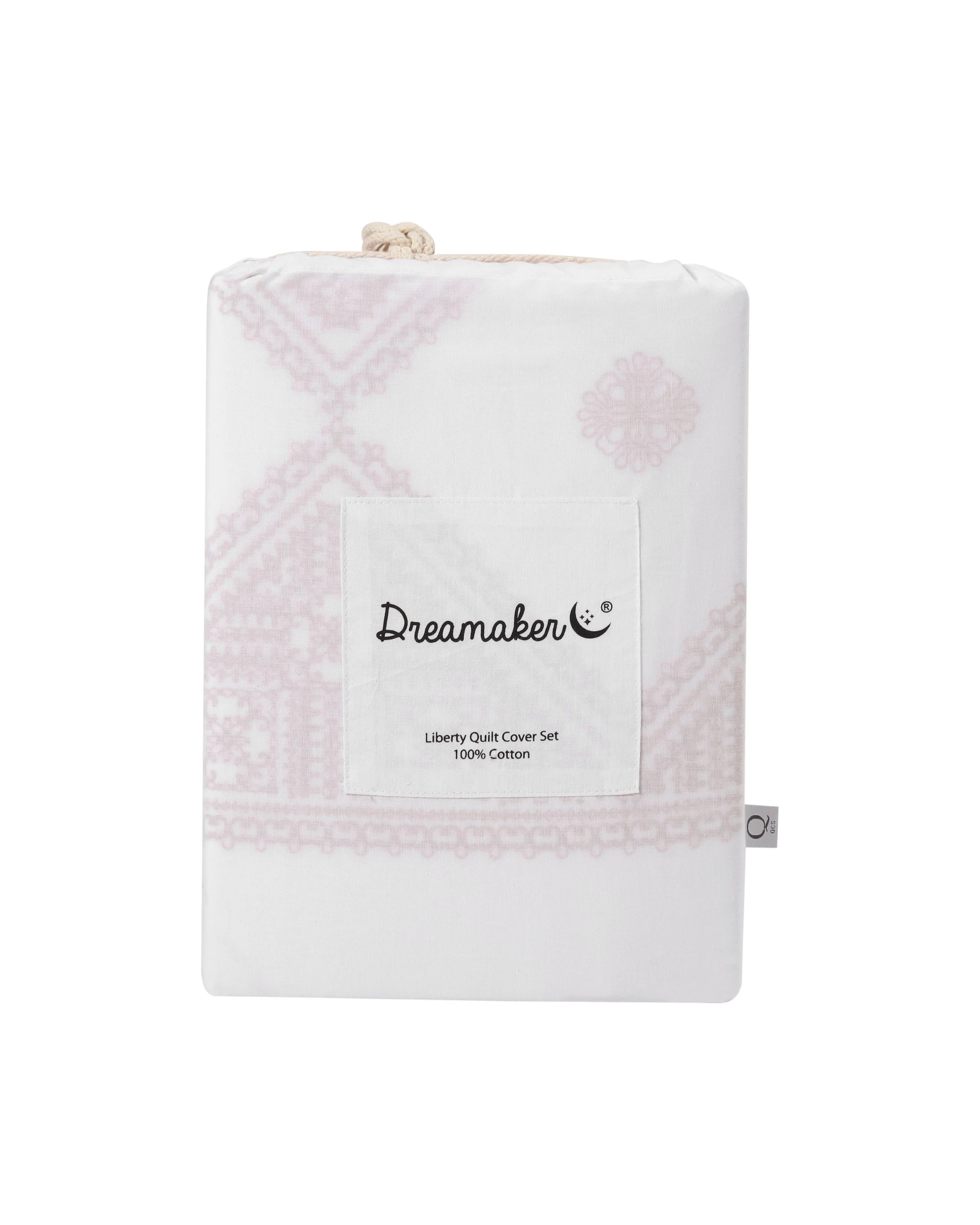 8 Dreamaker Liberty 100% Cotton Quilt Cover Set - King Bed - Rust, 8 of 8