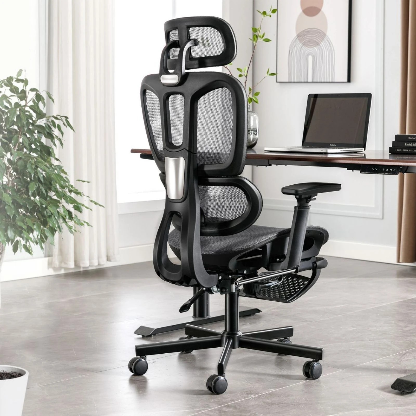 5 Alfordson Ergonomic Office Chair Mesh Executive Seat Work Computer Gaming - Grey, 5 of 10