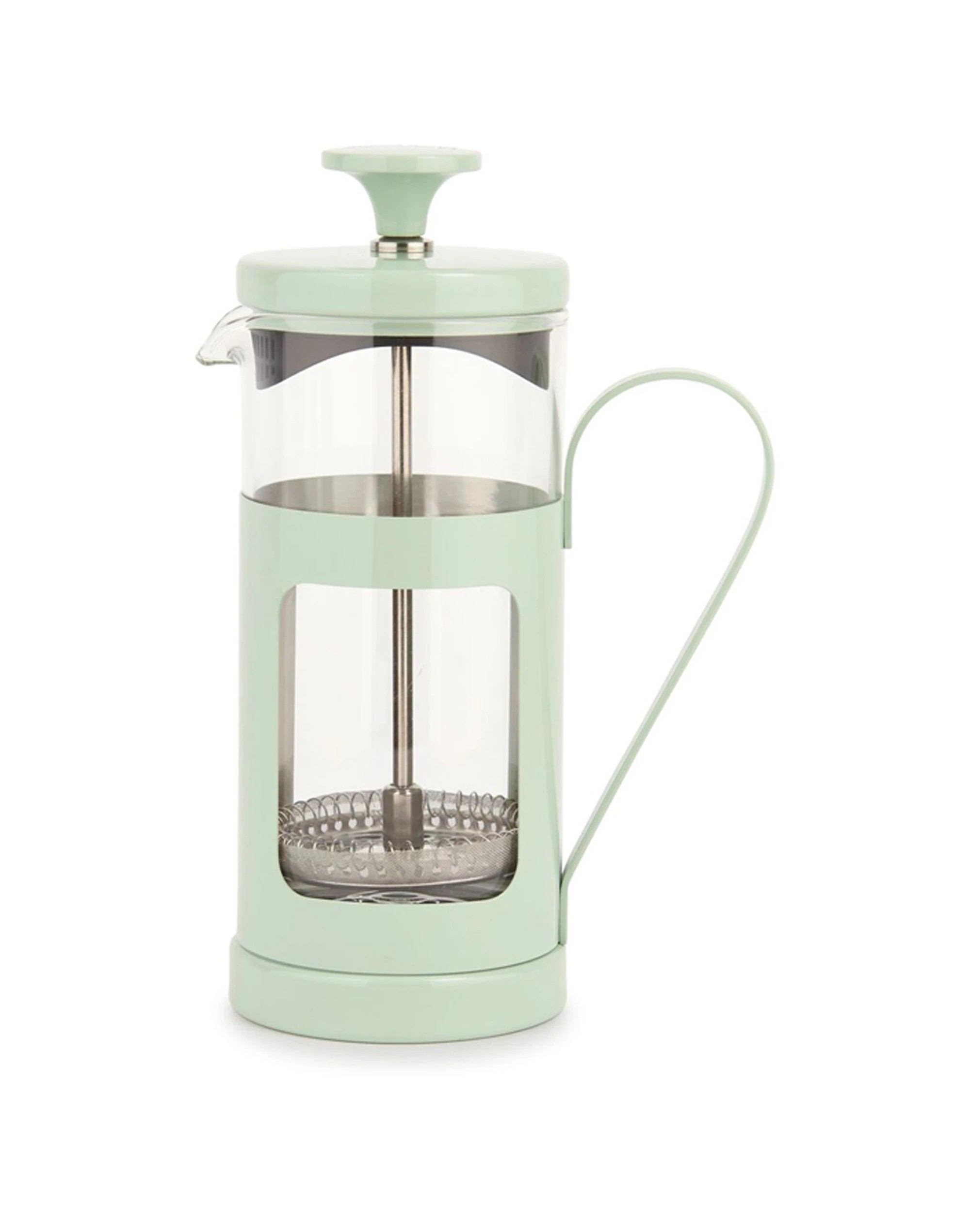 1 La Cafetiere Monaco 3-Cup 350ml Stainless Steel Glass French Press - Green, 1 of 7