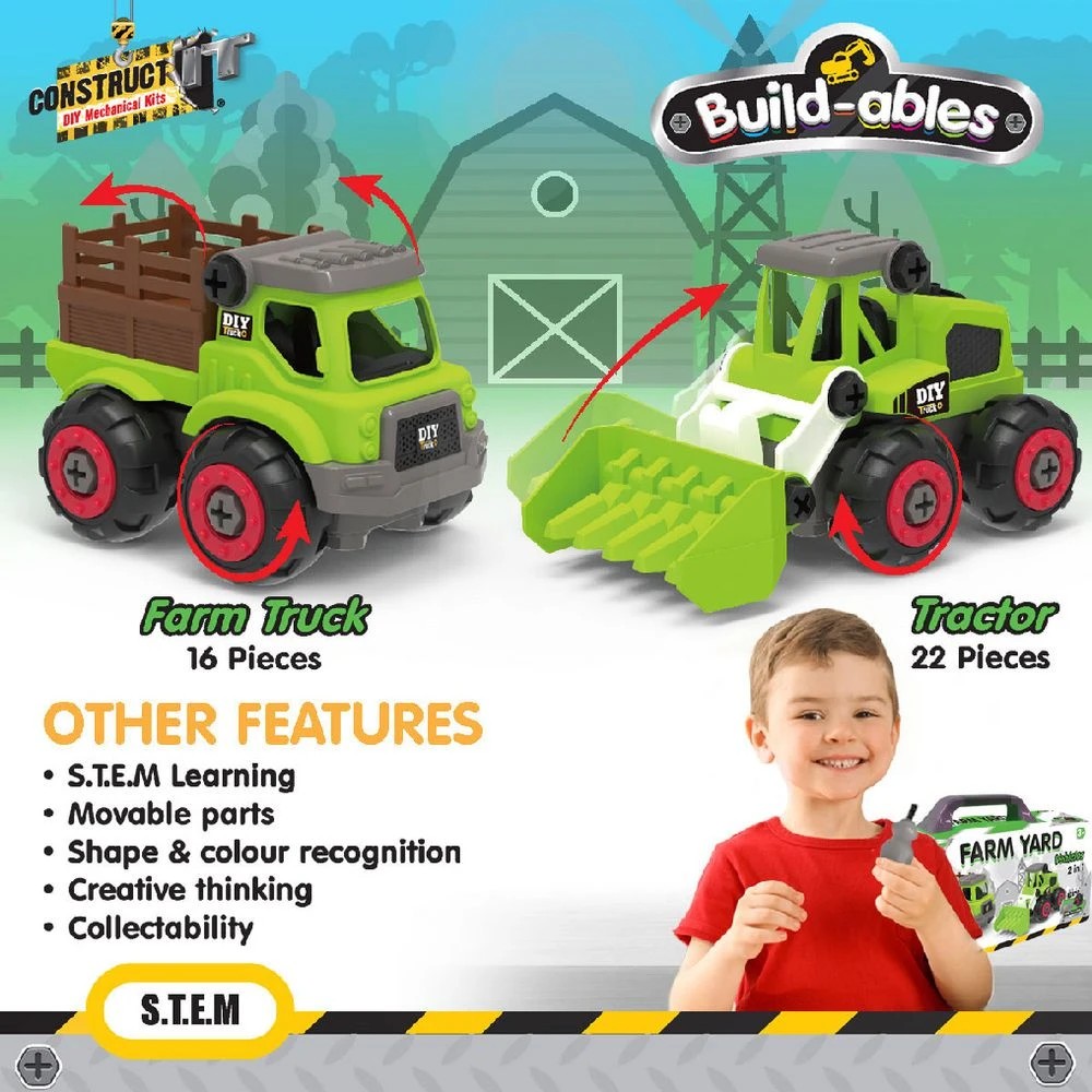 4 Construct It Build-ables 2-in-1 Farm Hand Set, 4 of 6