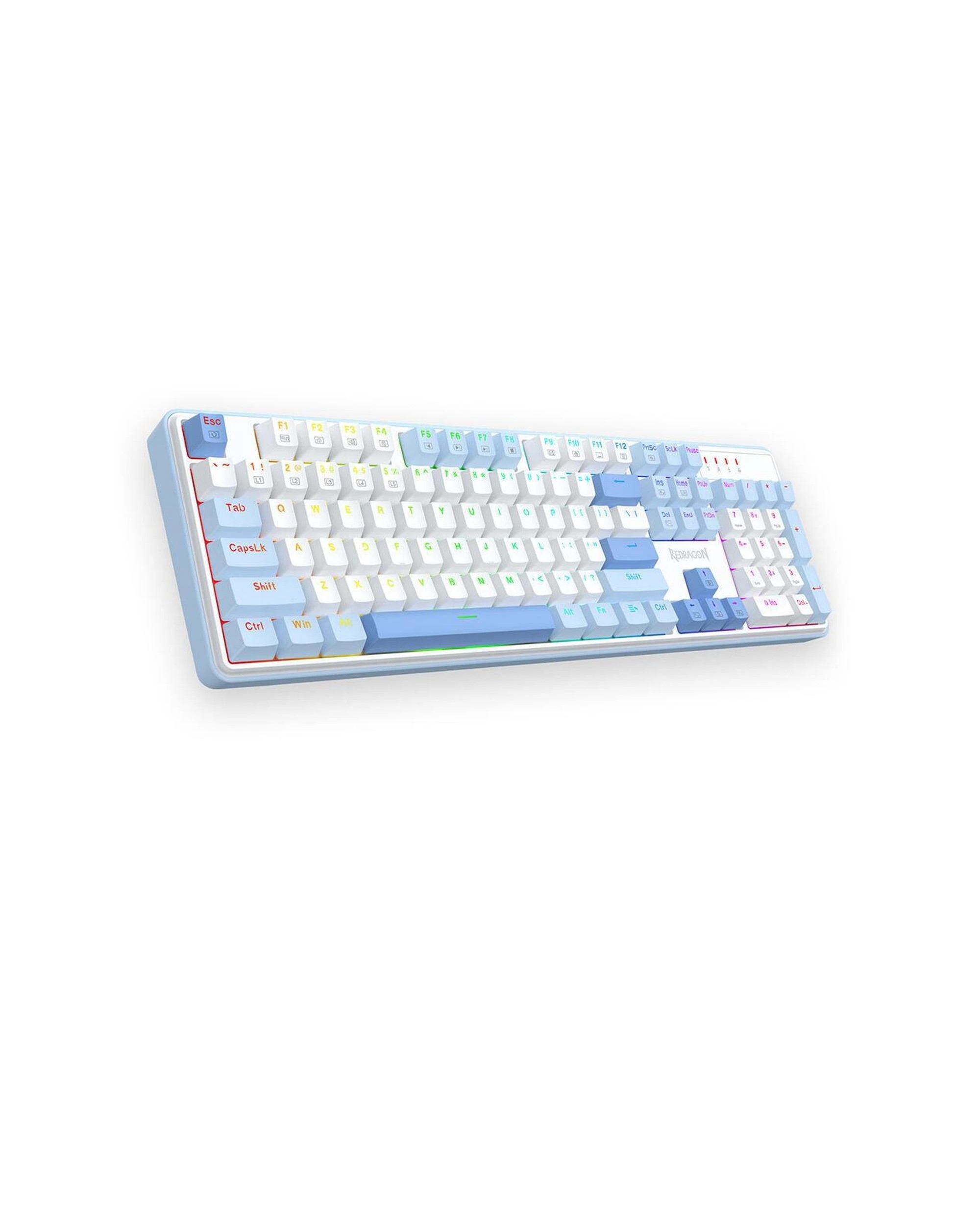 9 Redragon S139 White Full Size RGB Mechanical Perfect Gaming Combo, 9 of 9