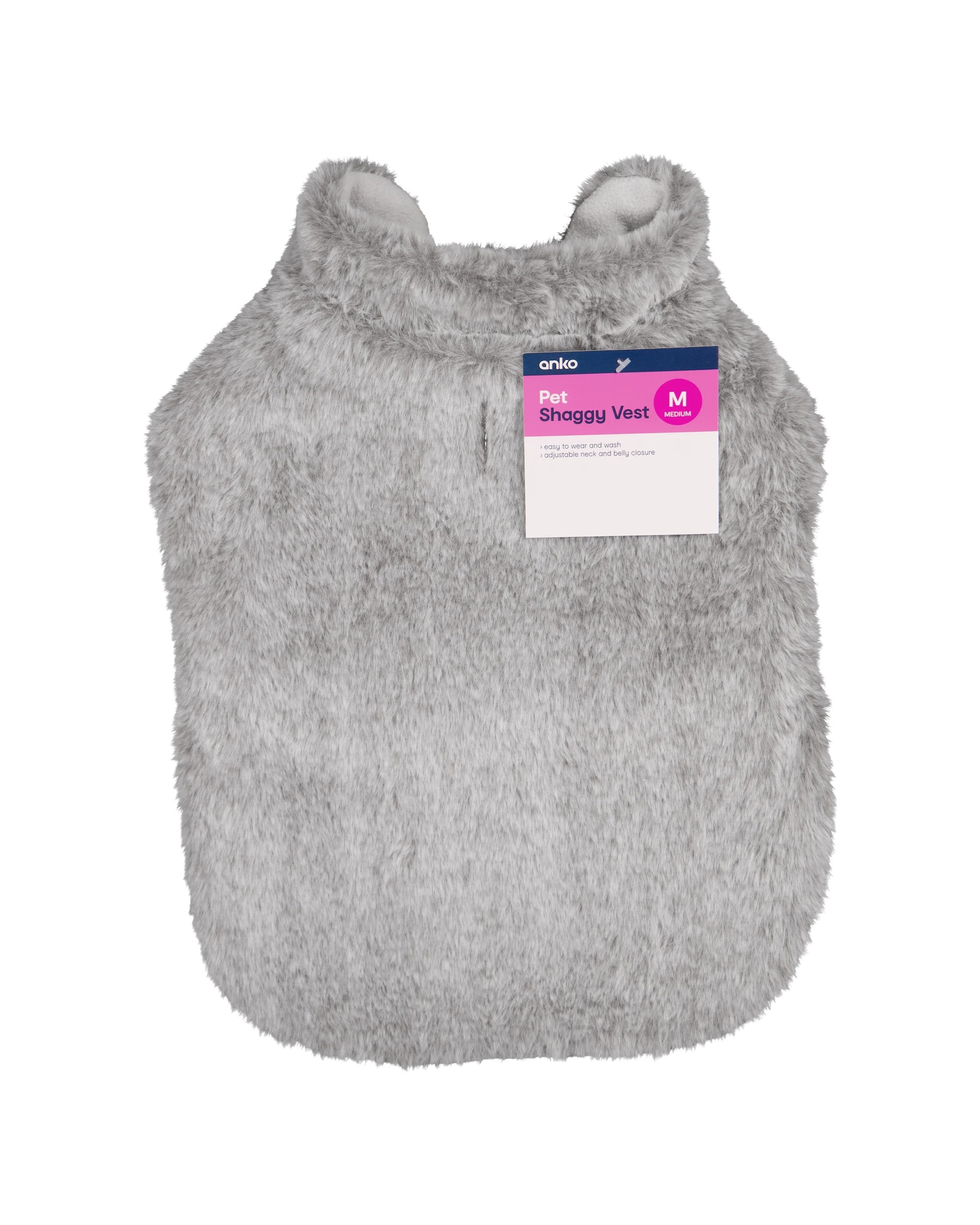 8 Pet Shaggy Vest - Medium, 8 of 8