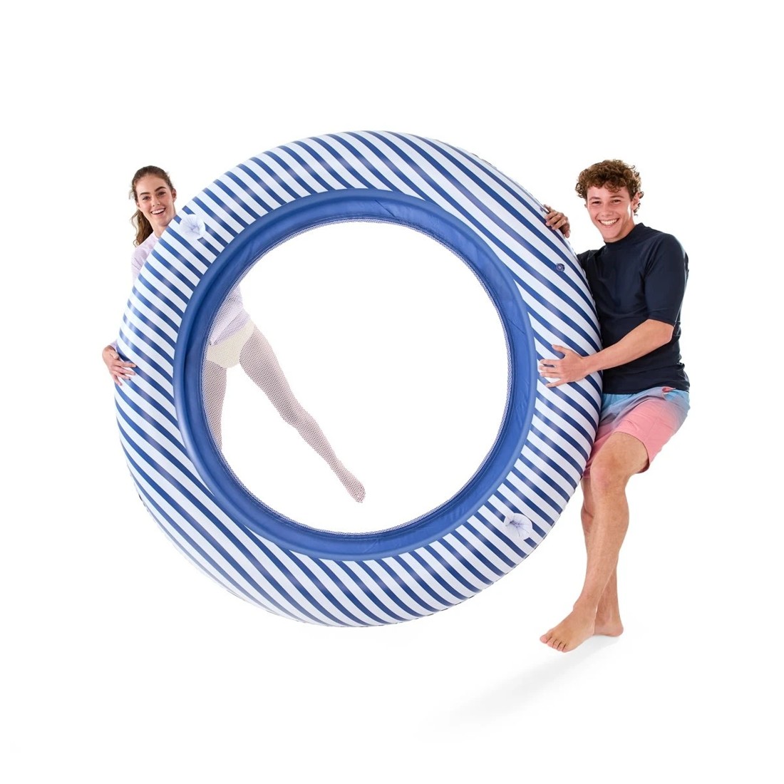 1 Inflatable Mesh Pool Lounger, 1 of 7