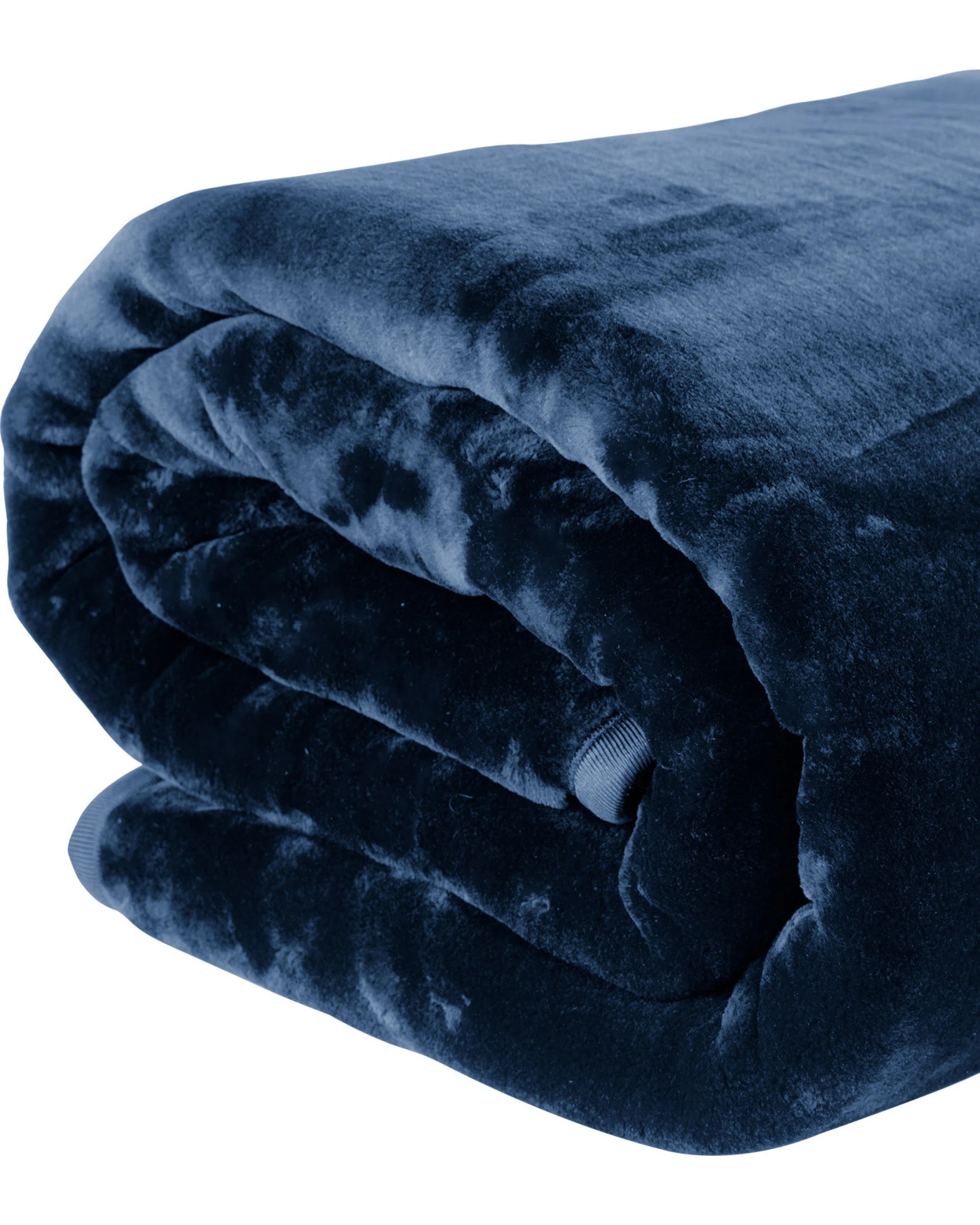 7 Laura Hill 800-gsm Mink Blanket Double-sided Soft Plush Bed Faux Throw Rug Navy Blue
 - Queen Bed, 7 of 9