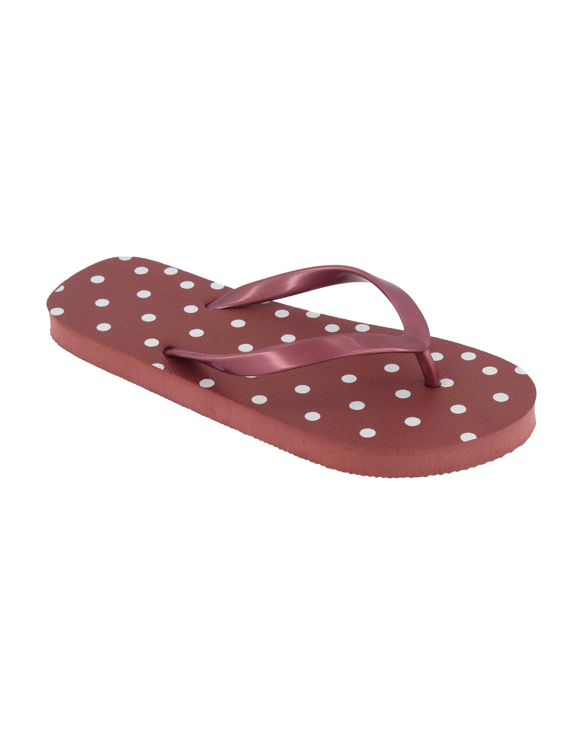 1 Printed Recycled Beach Thongs Marspot, 1 of 3