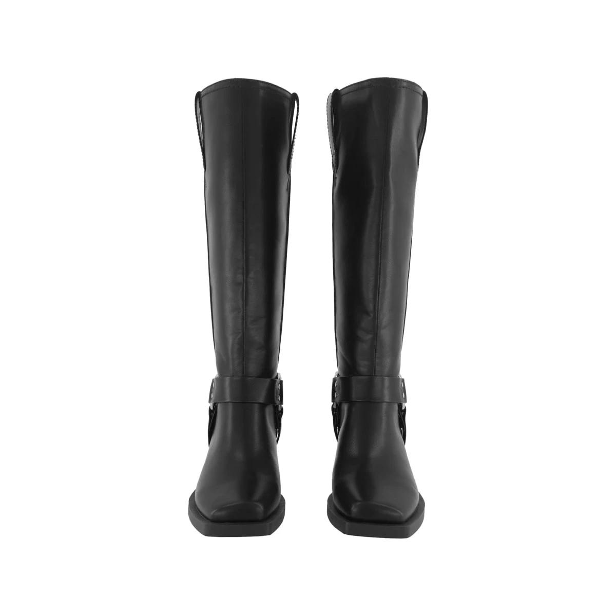 2 High Biker Boots Black, 2 of 4