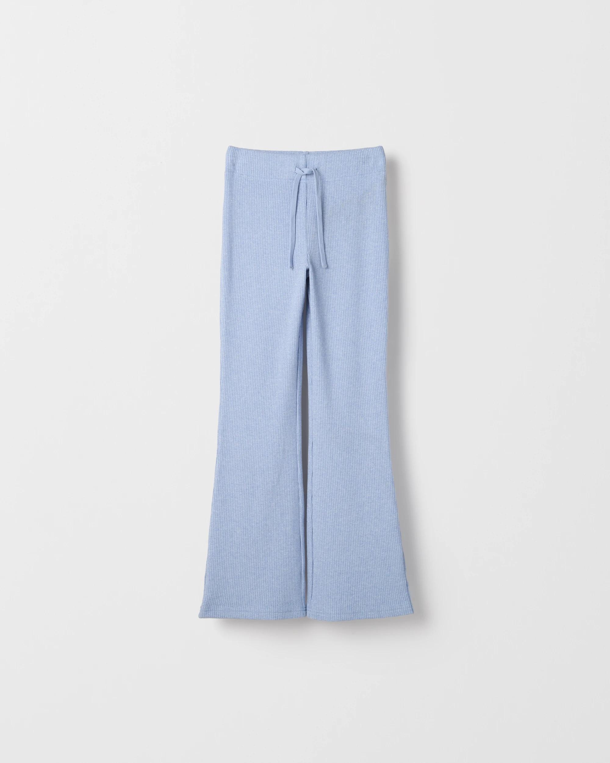6 Target Kids Lurex Rib Knit Flare Pants BLUE, 6 of 7