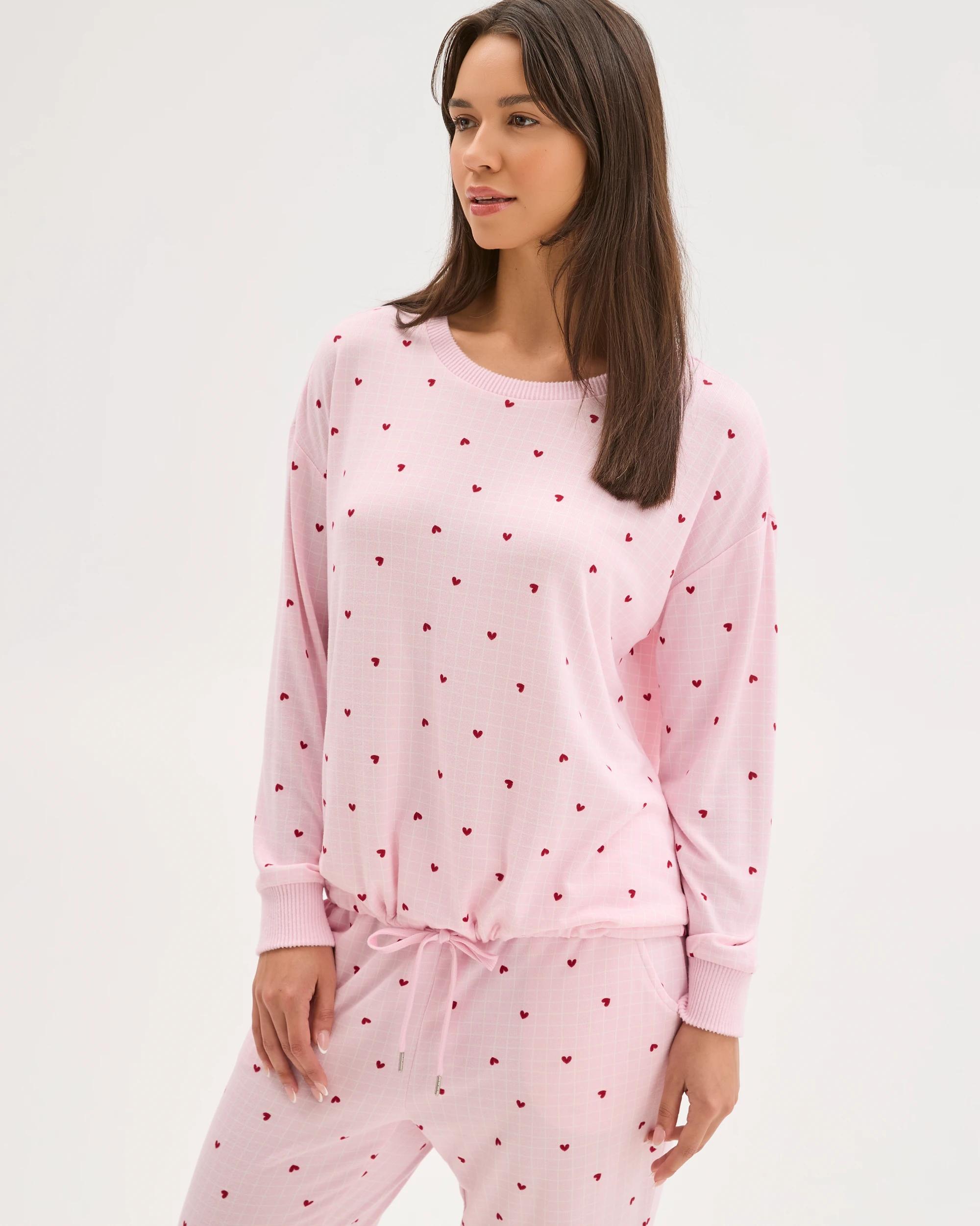 3 Target Woman Printed Cosy Pyjama Sleep Set HEART, 3 of 6