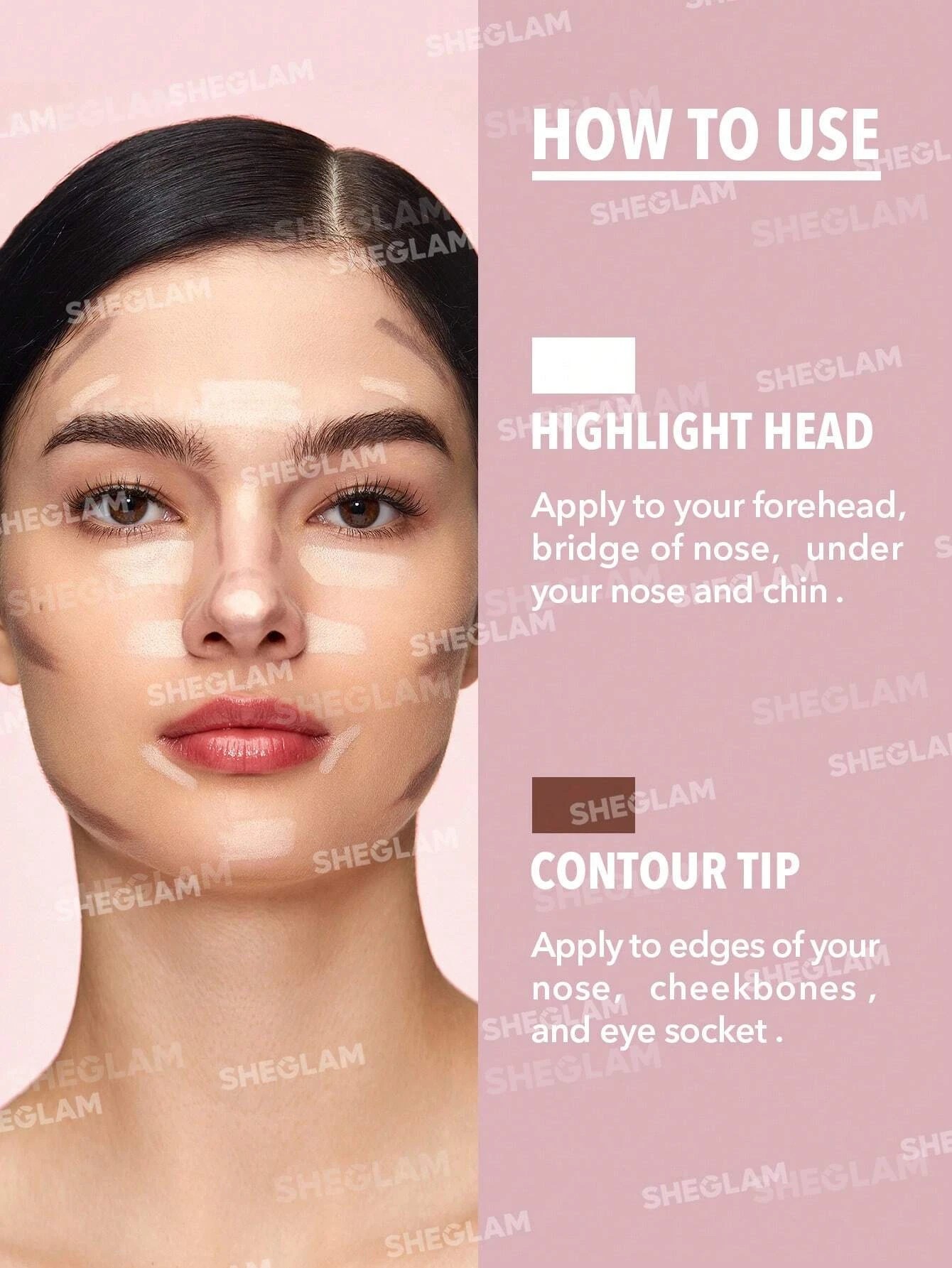 3 SHEGLAM Fine Line 2-In-1 Nose Contour & Highlight Pen - Buff, 3 of 5