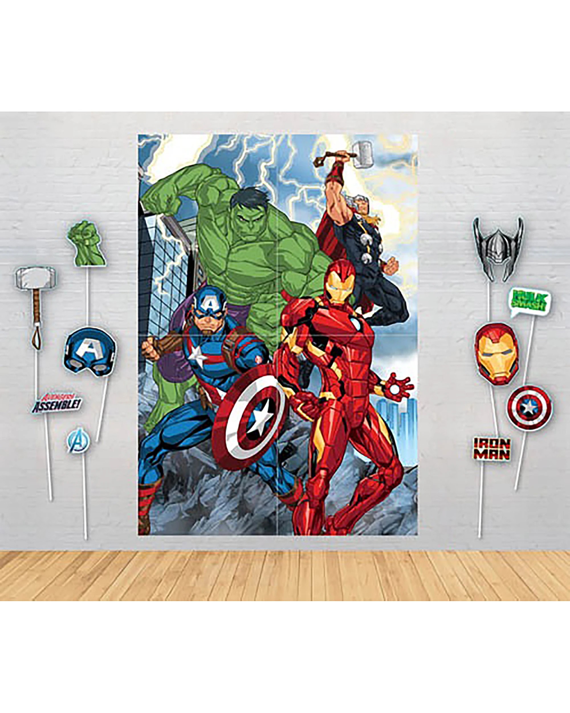 1 Marvel Marvel Avengers Scene Setter With Photo Props, 1 of 2