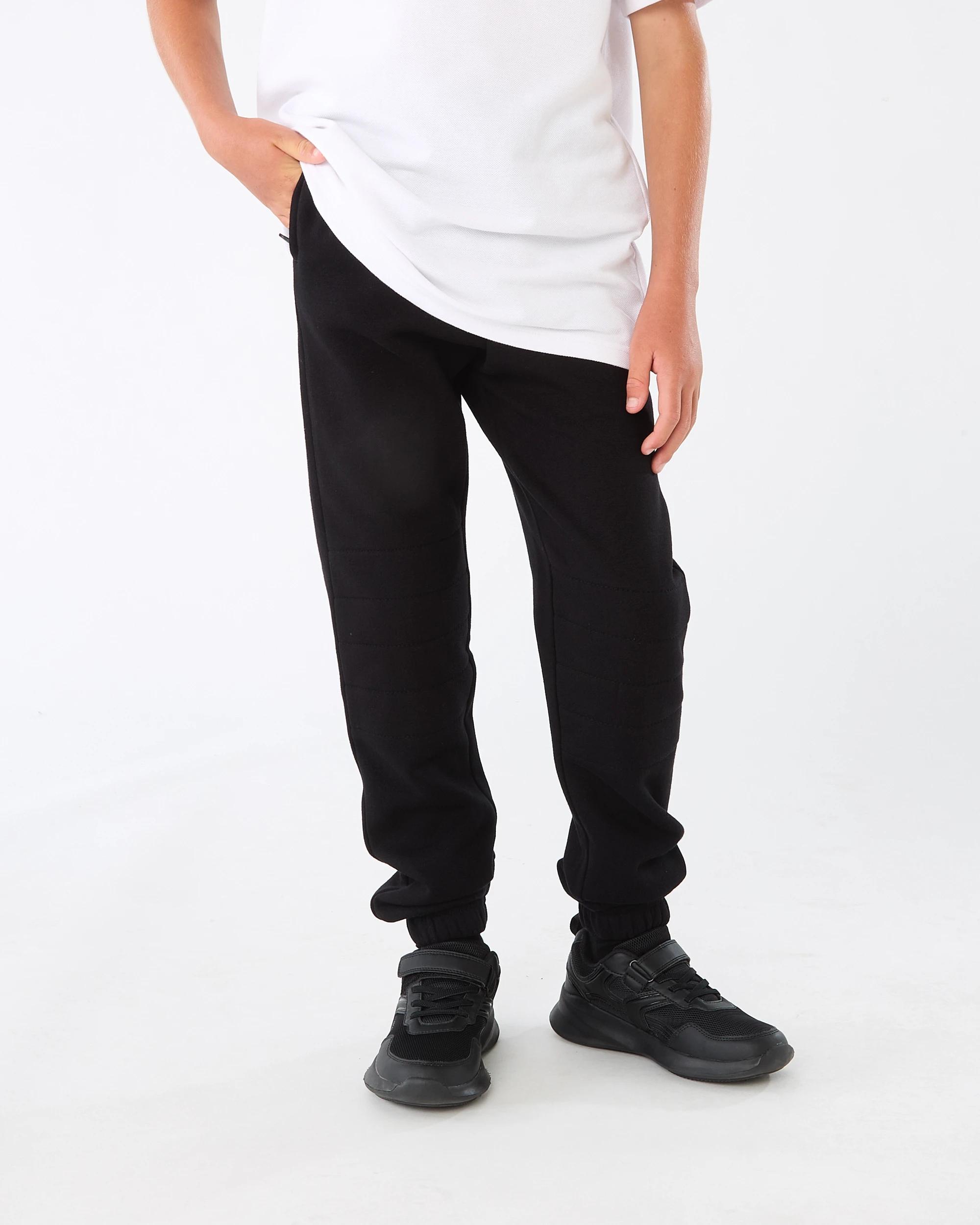 1 Knee Detail Trackpants Black, 1 of 7