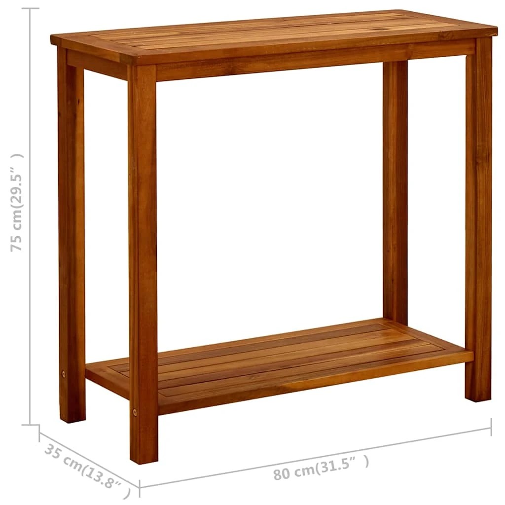 7 vidaXL Garden console table Durable - Brown, 7 of 7