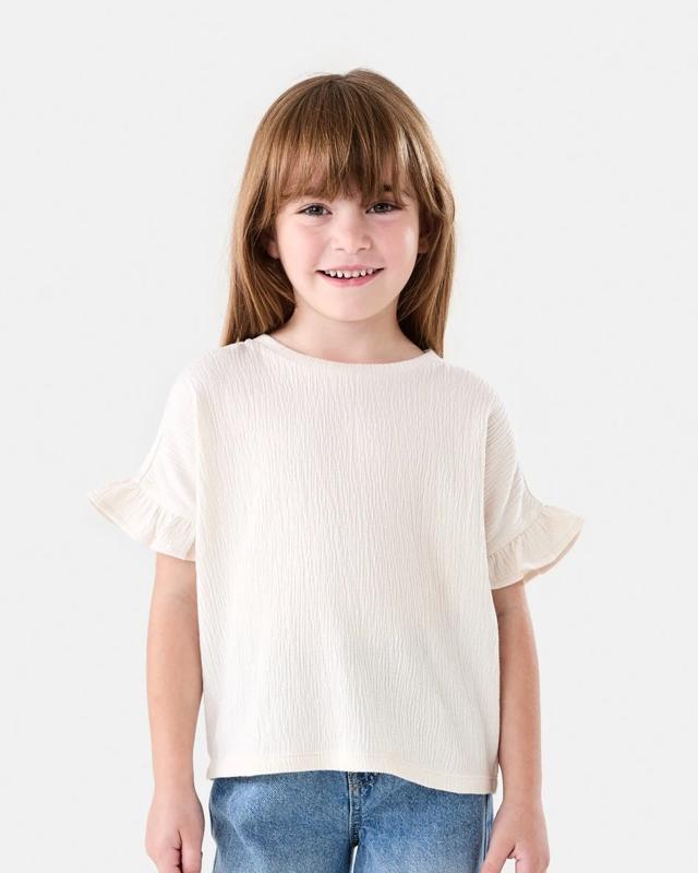Short Sleeve Crinkle T-s