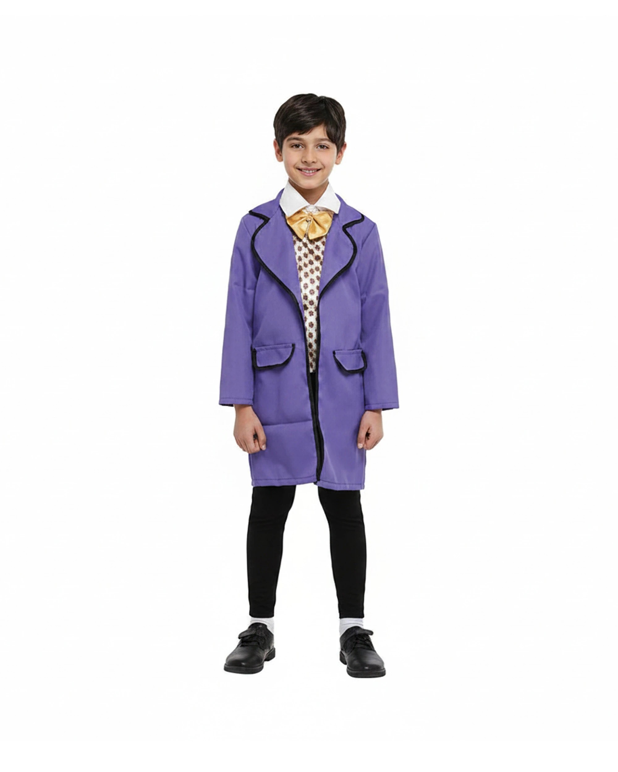 1 Oceana Chocolate Factory Owner Kids Costume Set Large 128x56cm - Purple, 1 of 1