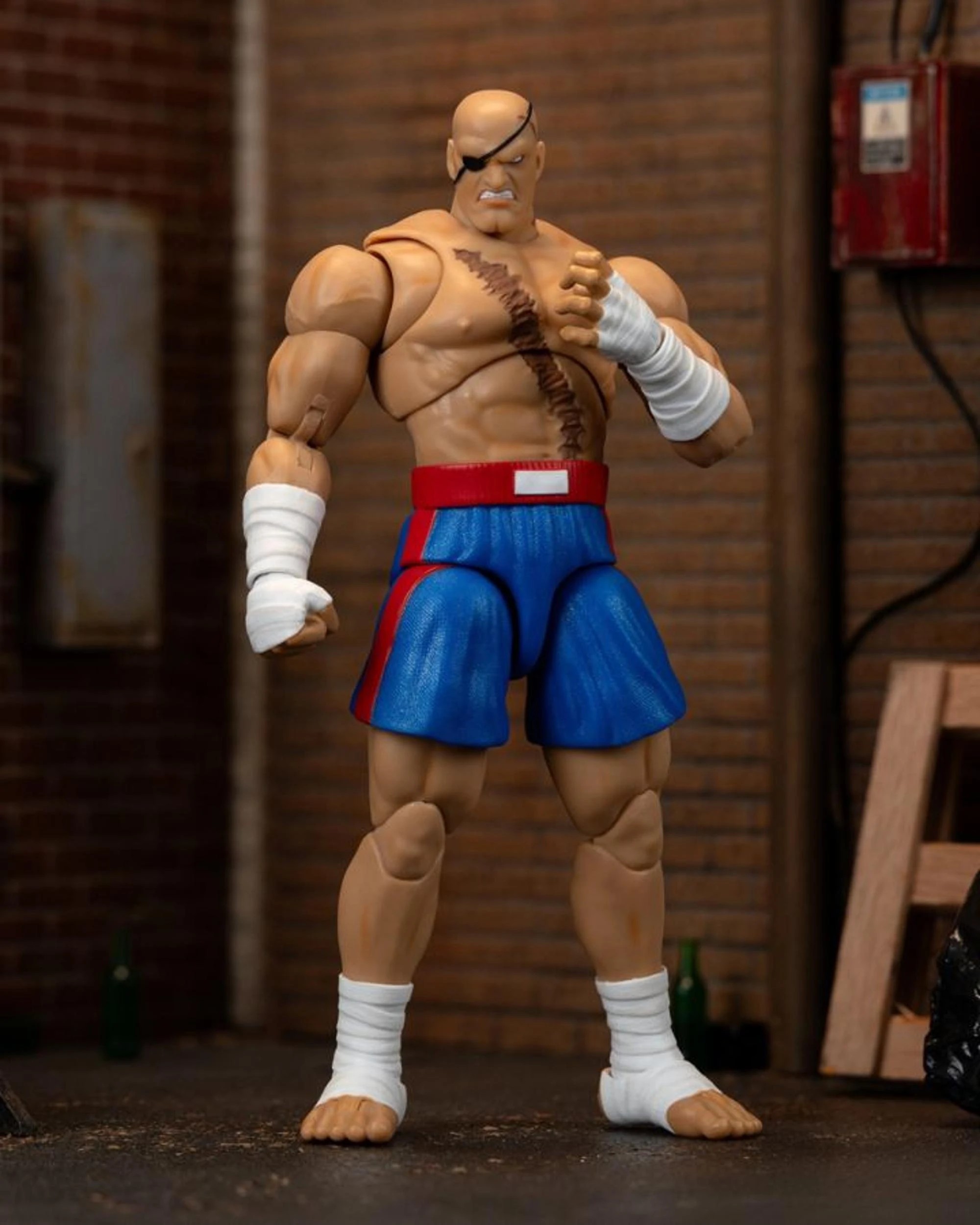 4 Jada Toys Street Fighter II The Final Challengers Sagat 6 inch Action Figure, 4 of 9