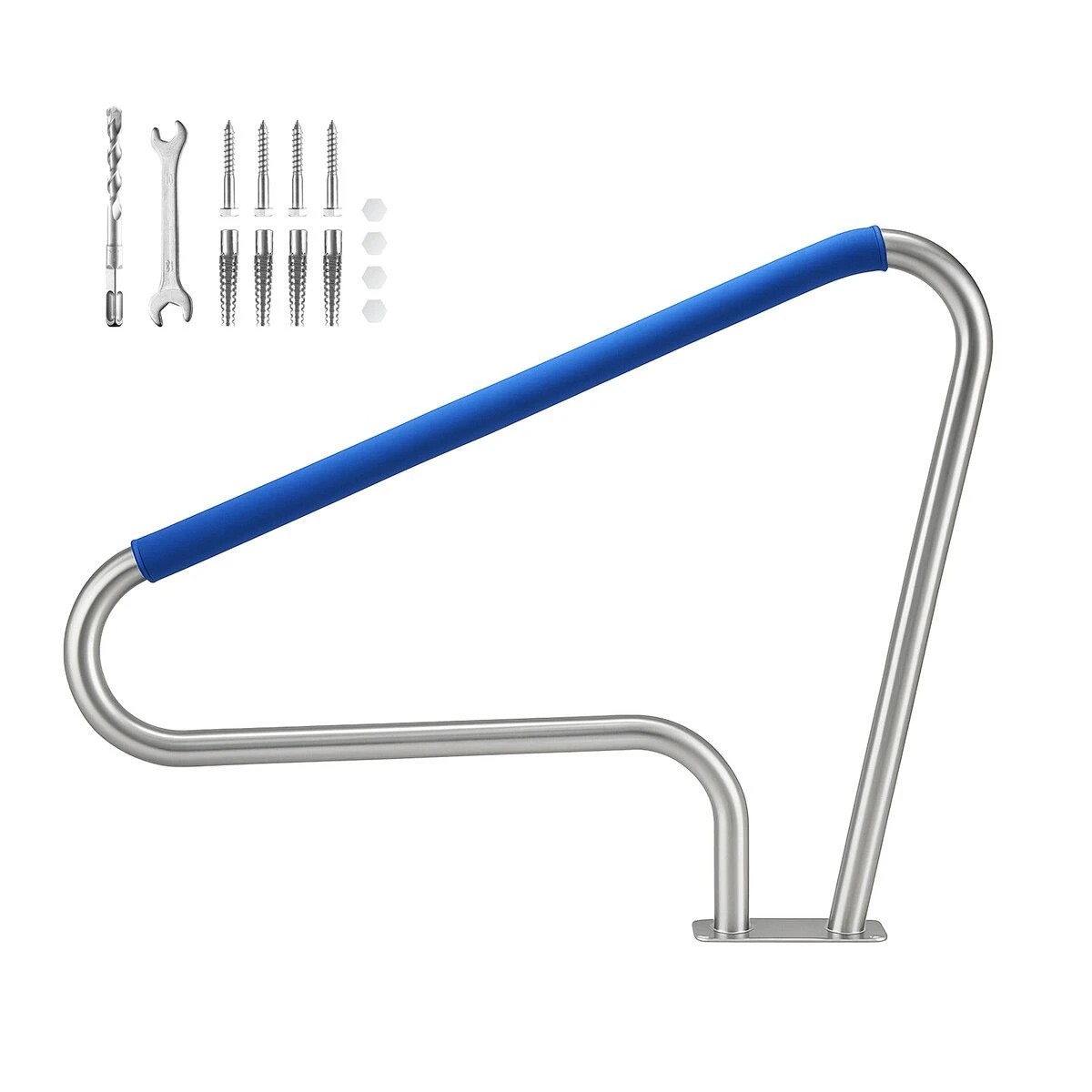 1 OGL Swimming Pool Handrail Steps Stairs Railing Banister Stainless Steel, 1 of 6