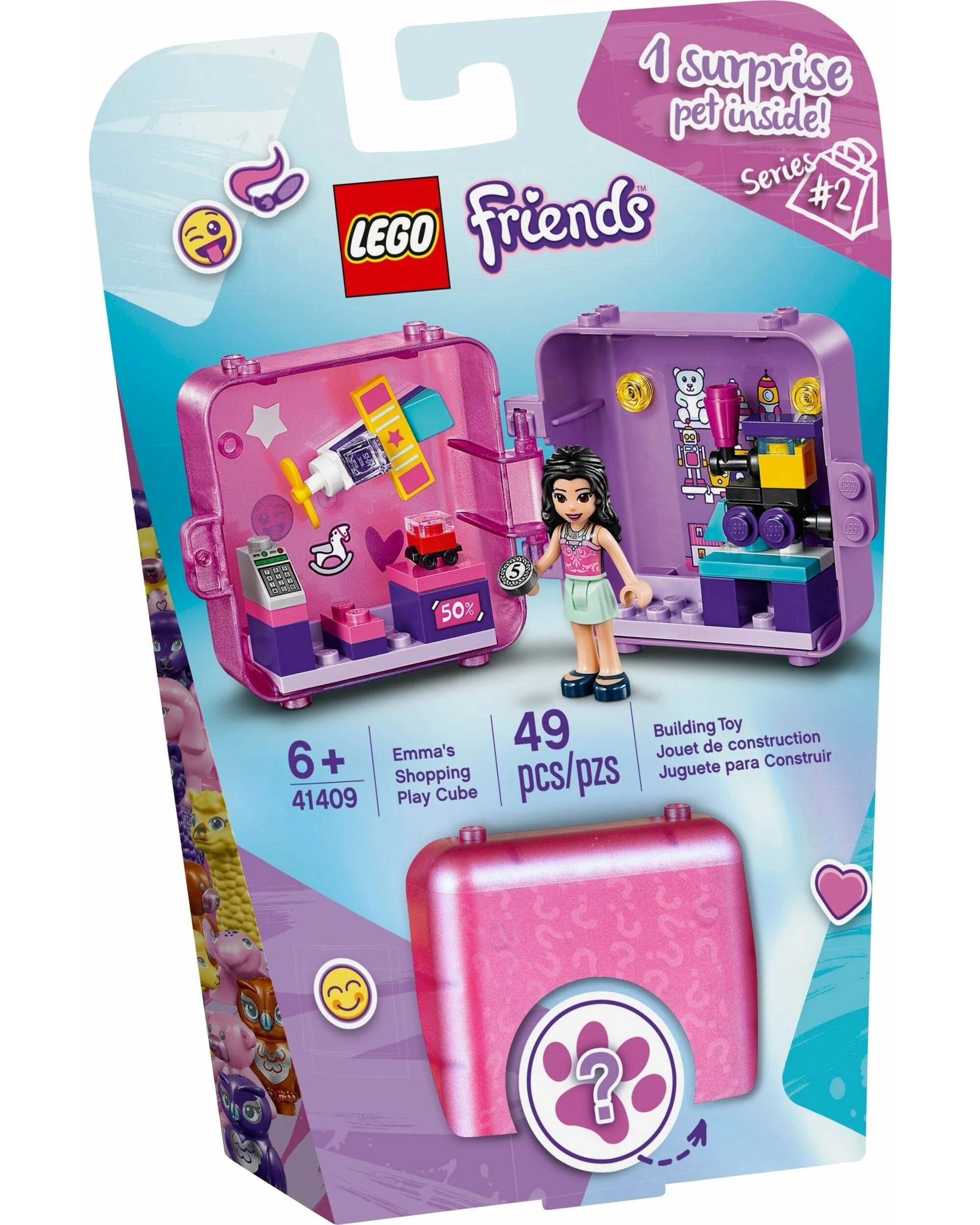 1 LEGO 41409 Emma's Shopping Play Cube: Portable Mini Toy Store Fun, 1 of 5