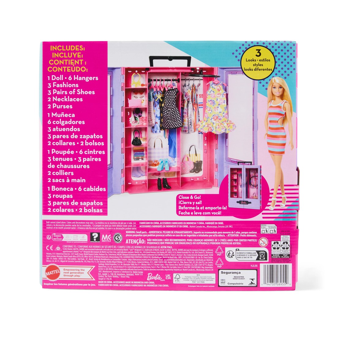 3 15 Piece Barbie Ultimate Closet Playset, 3 of 6