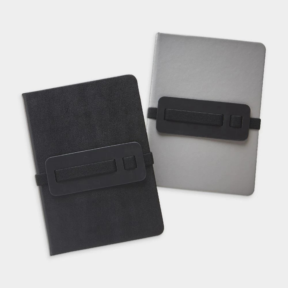 5 Otto A5 Notebook with Access Strap 192 Pages Black, 5 of 5