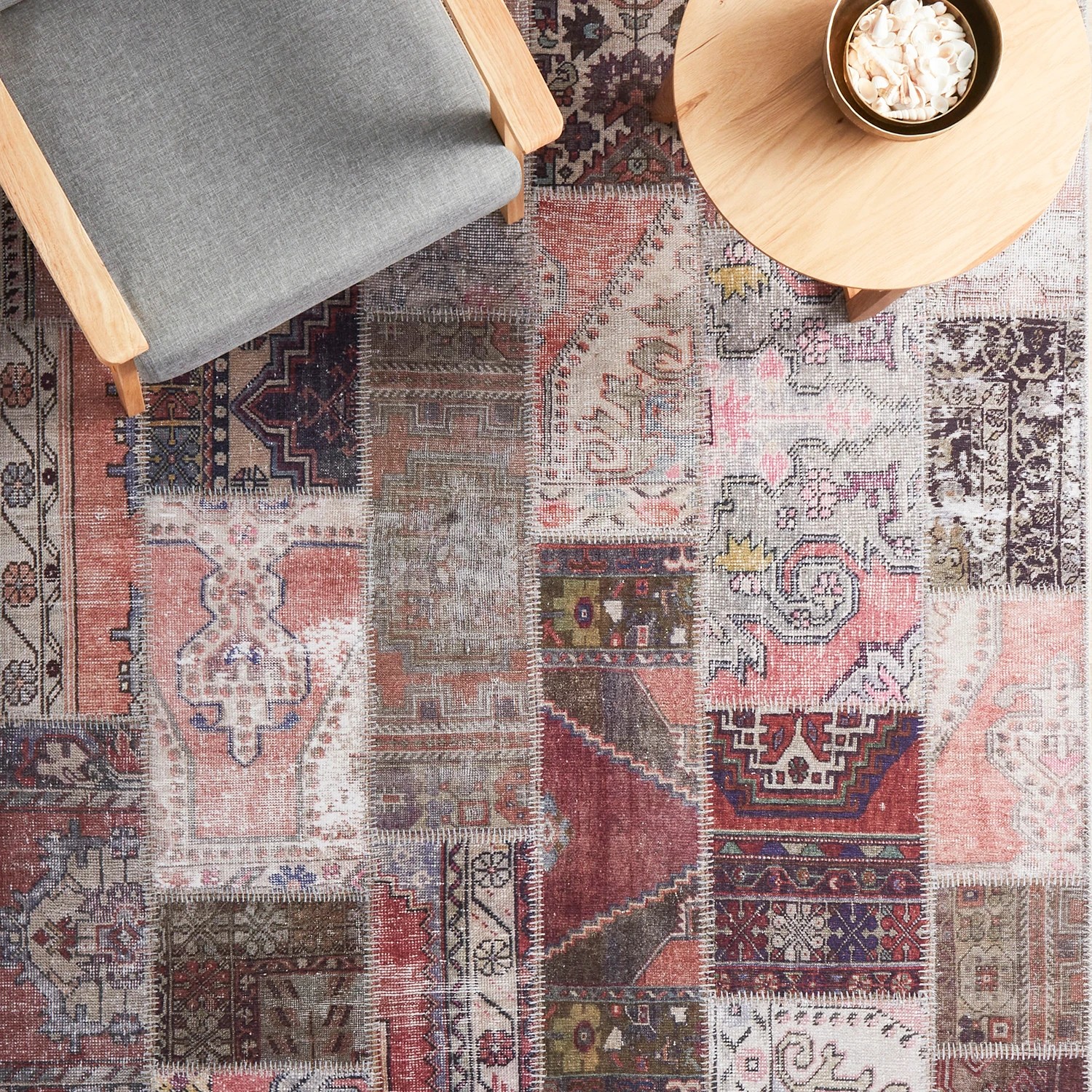 1 Common Ground Rugs Bazaar 178 320x230cm - Extra Large Floor Rug - Beige, 1 of 9